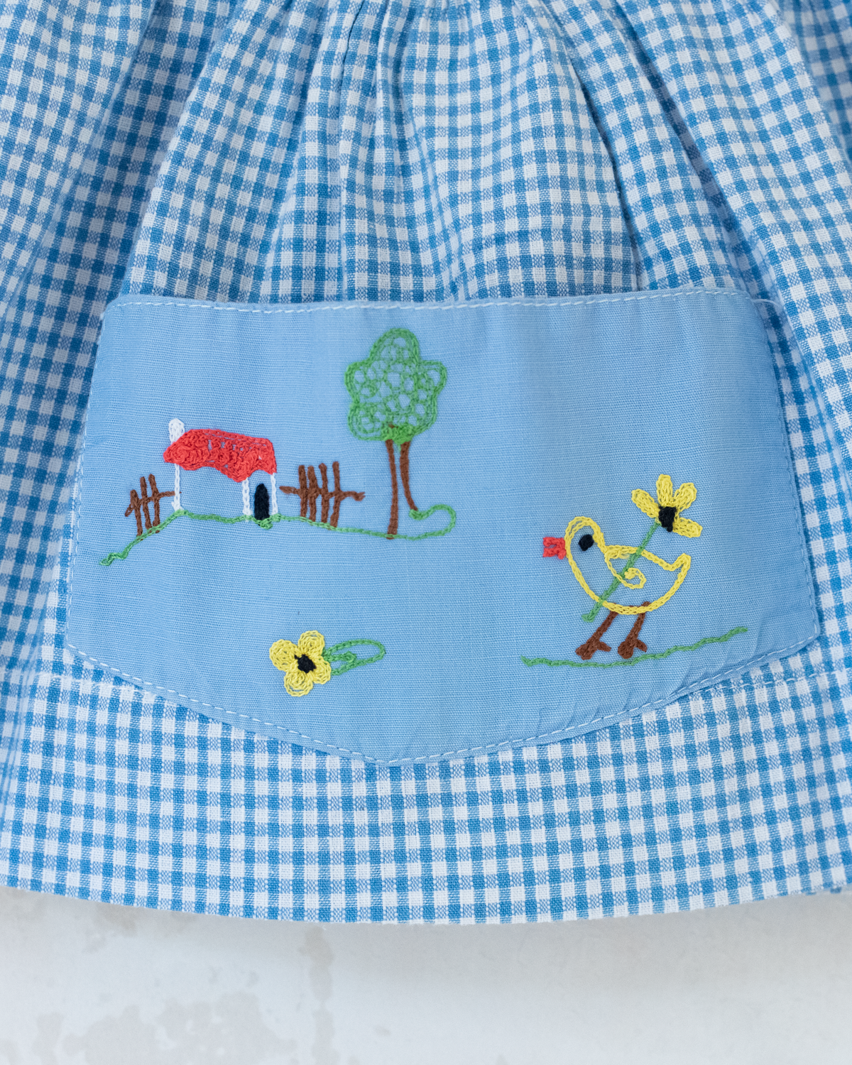 Plaid shirt with embroidery | 9-12 months