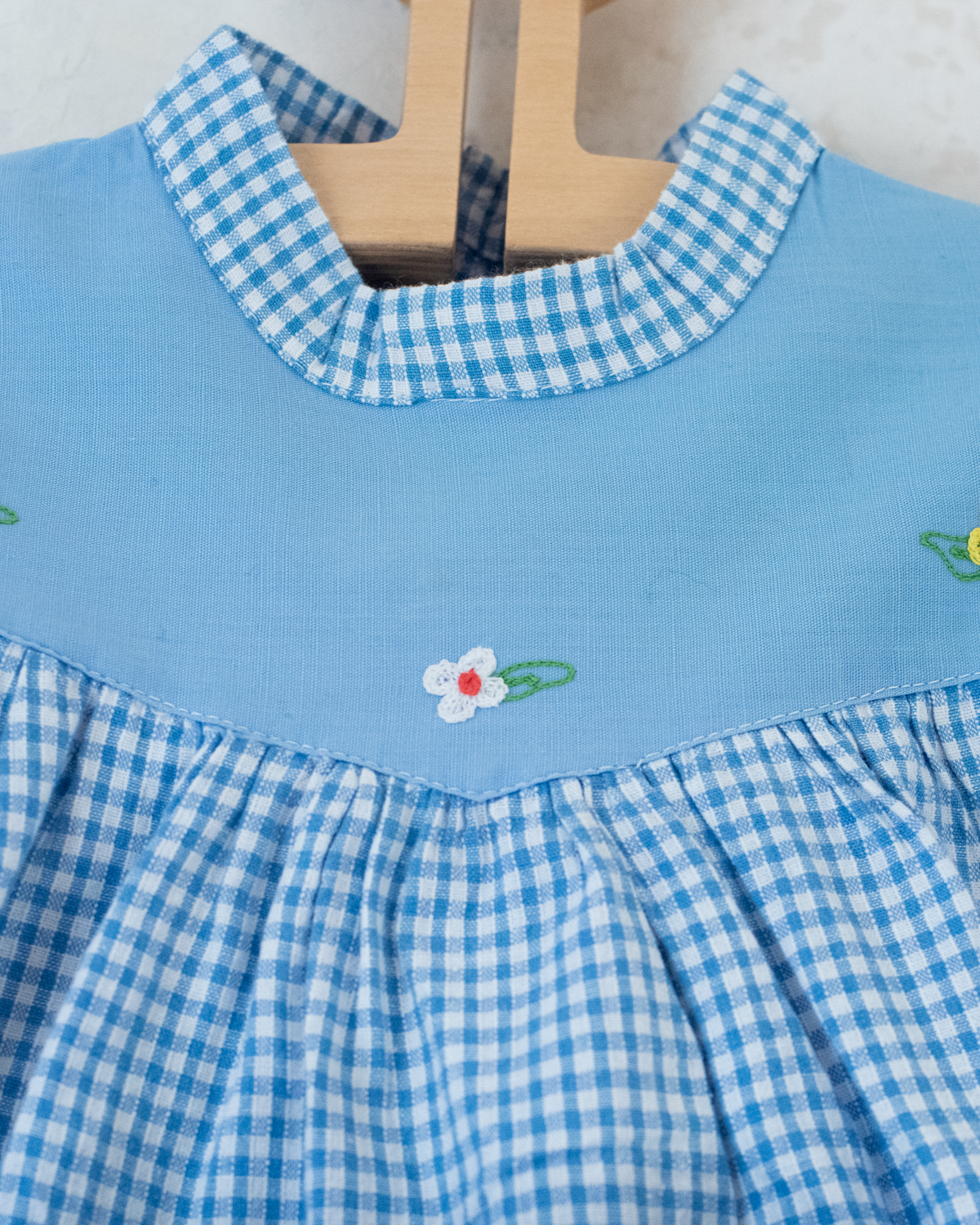 Plaid shirt with embroidery | 9-12 months