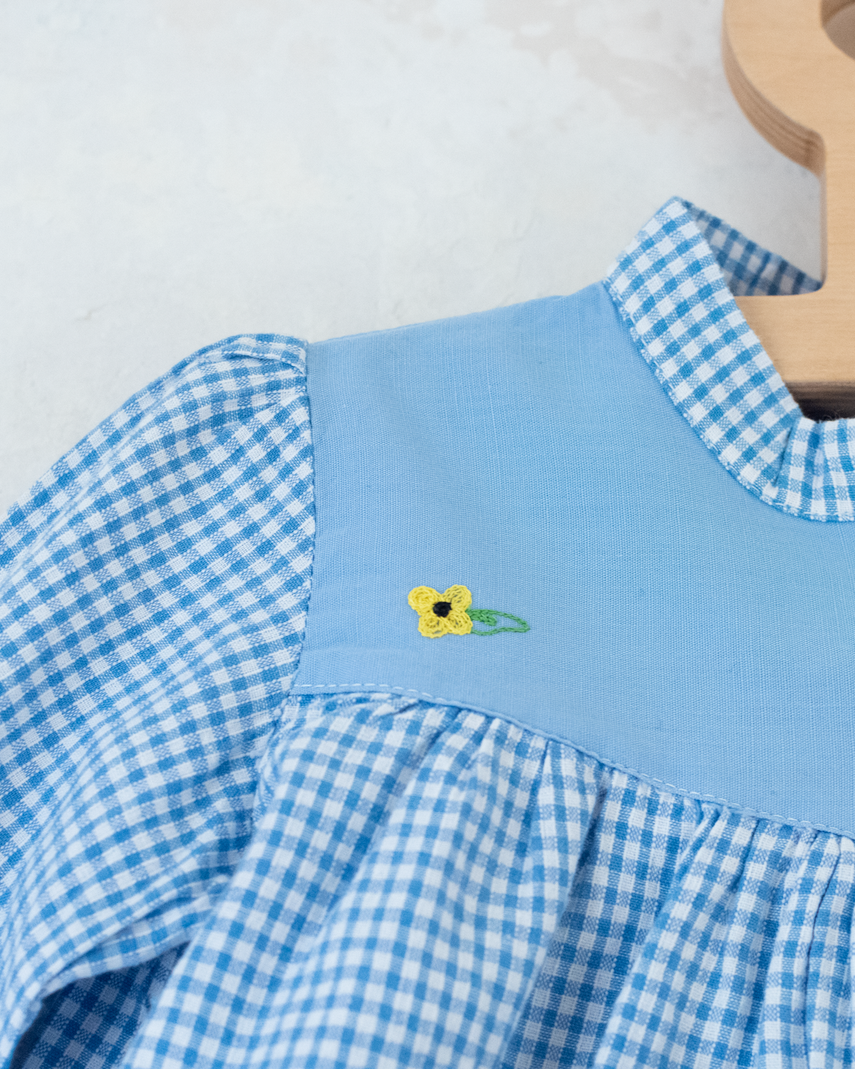 Plaid shirt with embroidery | 9-12 months