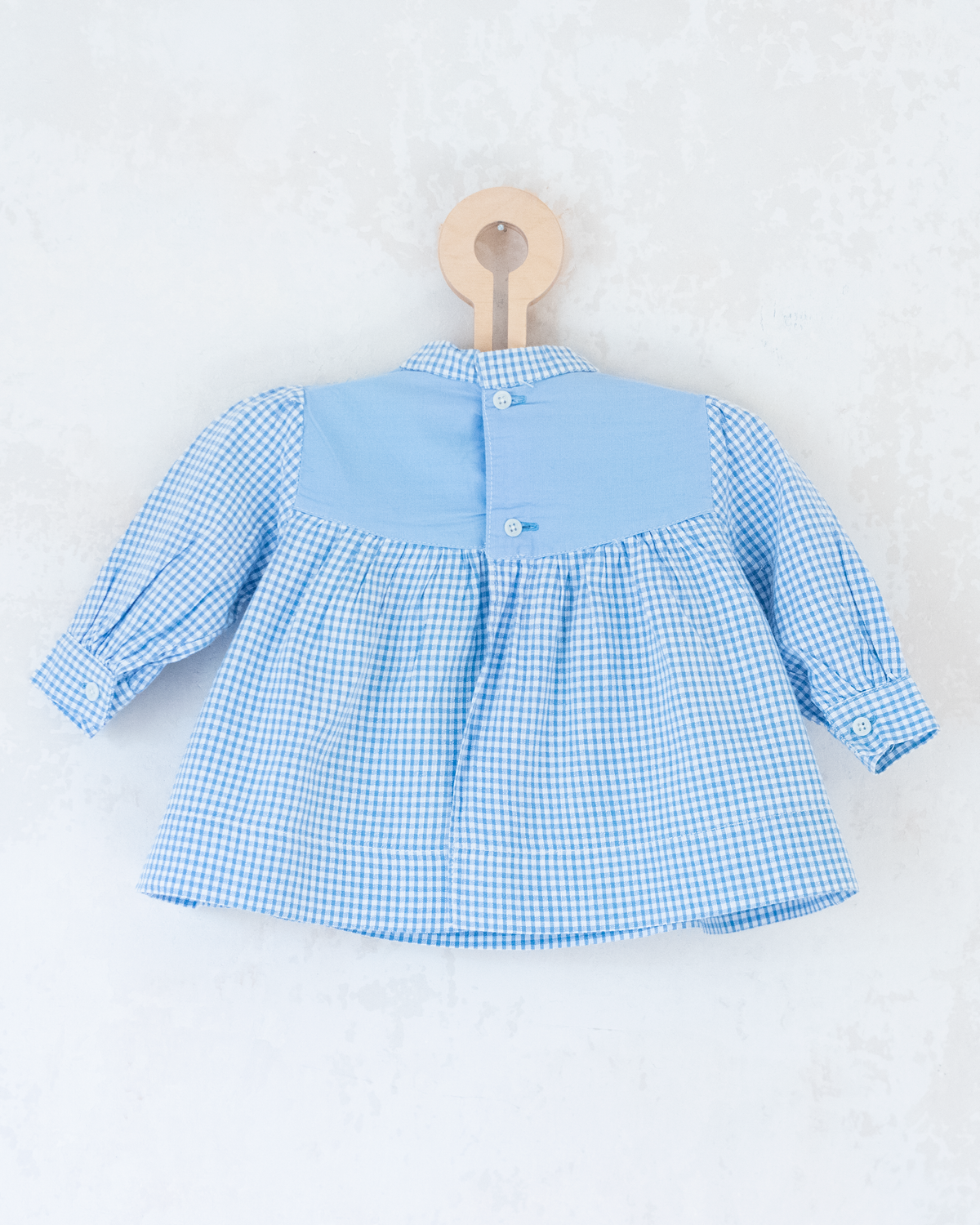 Plaid shirt with embroidery | 9-12 months