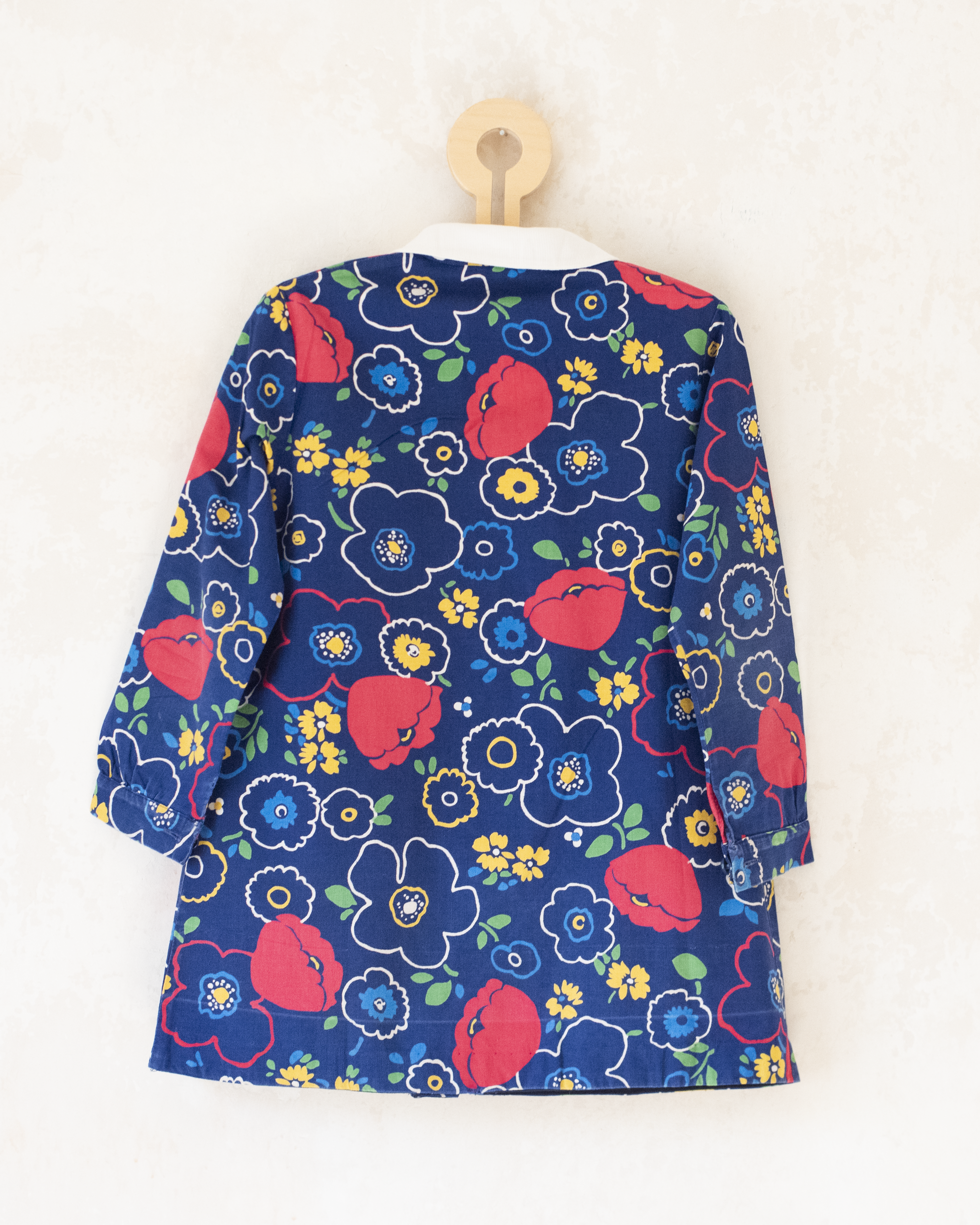 טוניקה צרפתית כחולה פרחונית | 6-7 שנים