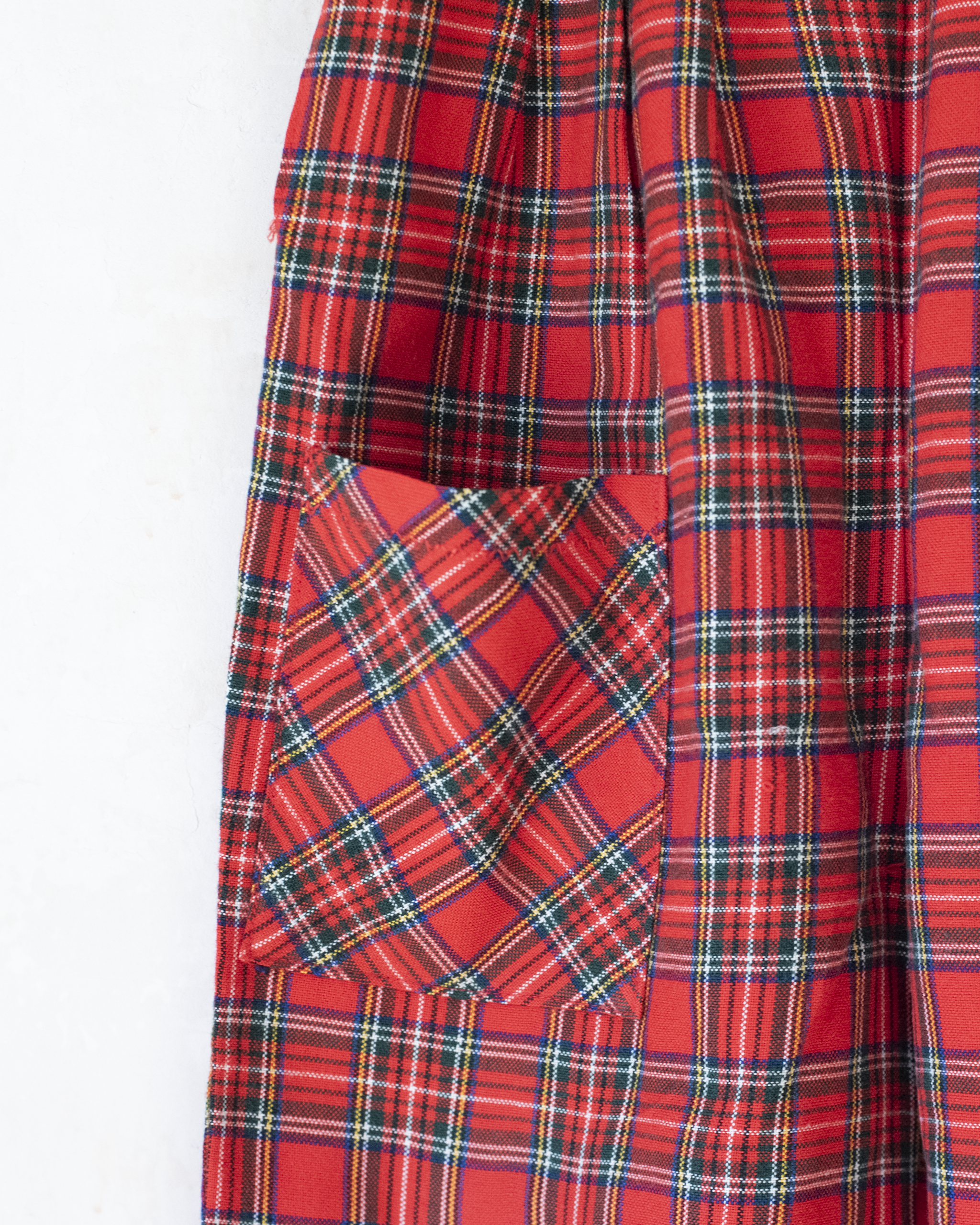 אוברול אדום משובץ | 3-4 שנים