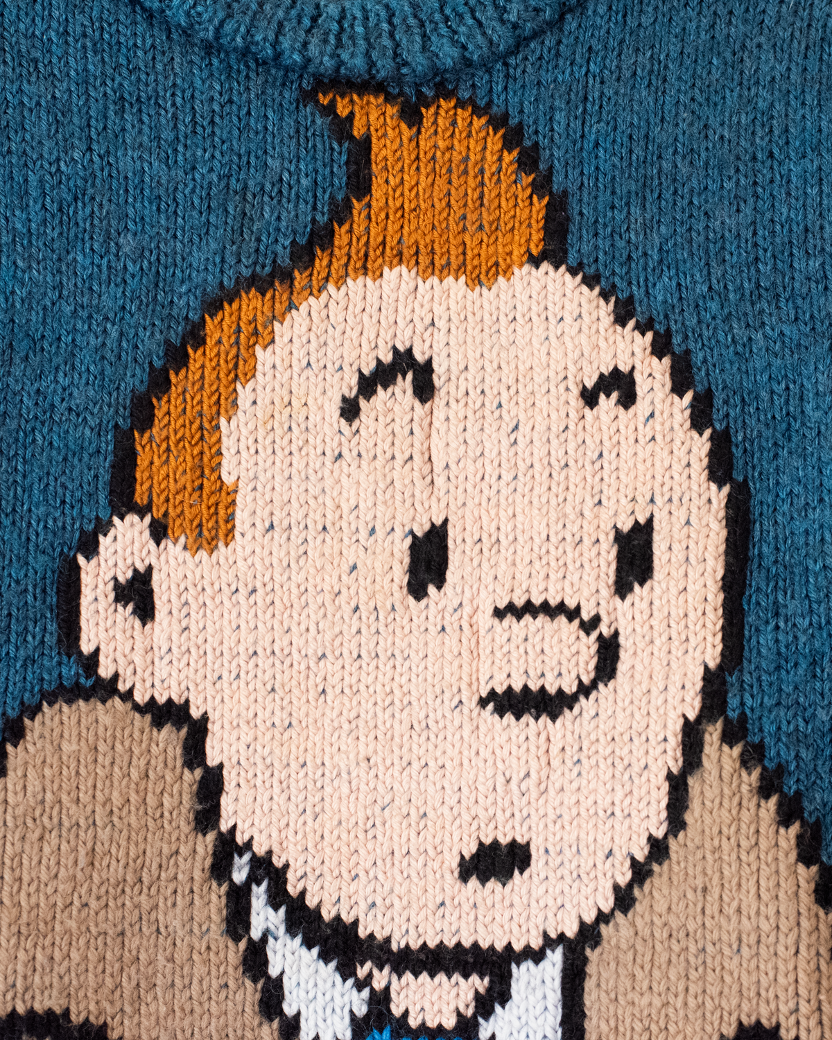 Blue sweater with Tintin | 4-5 years