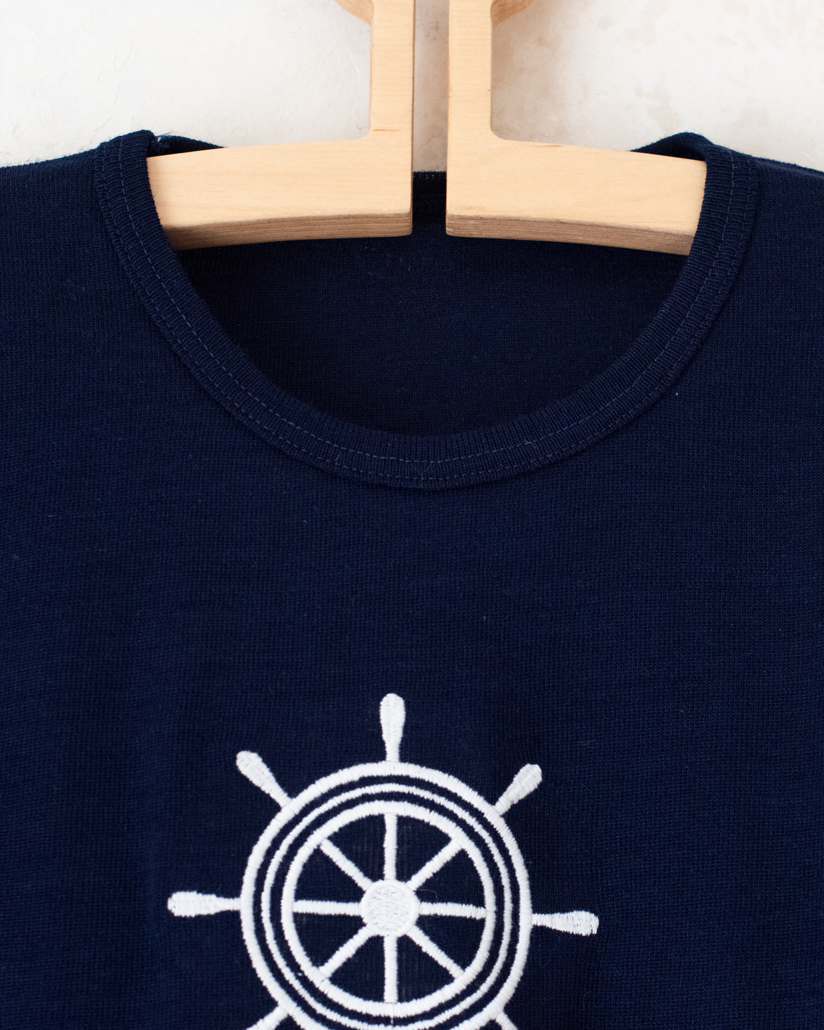 Seventies knit top with a ship's wheel | 15-16 years
