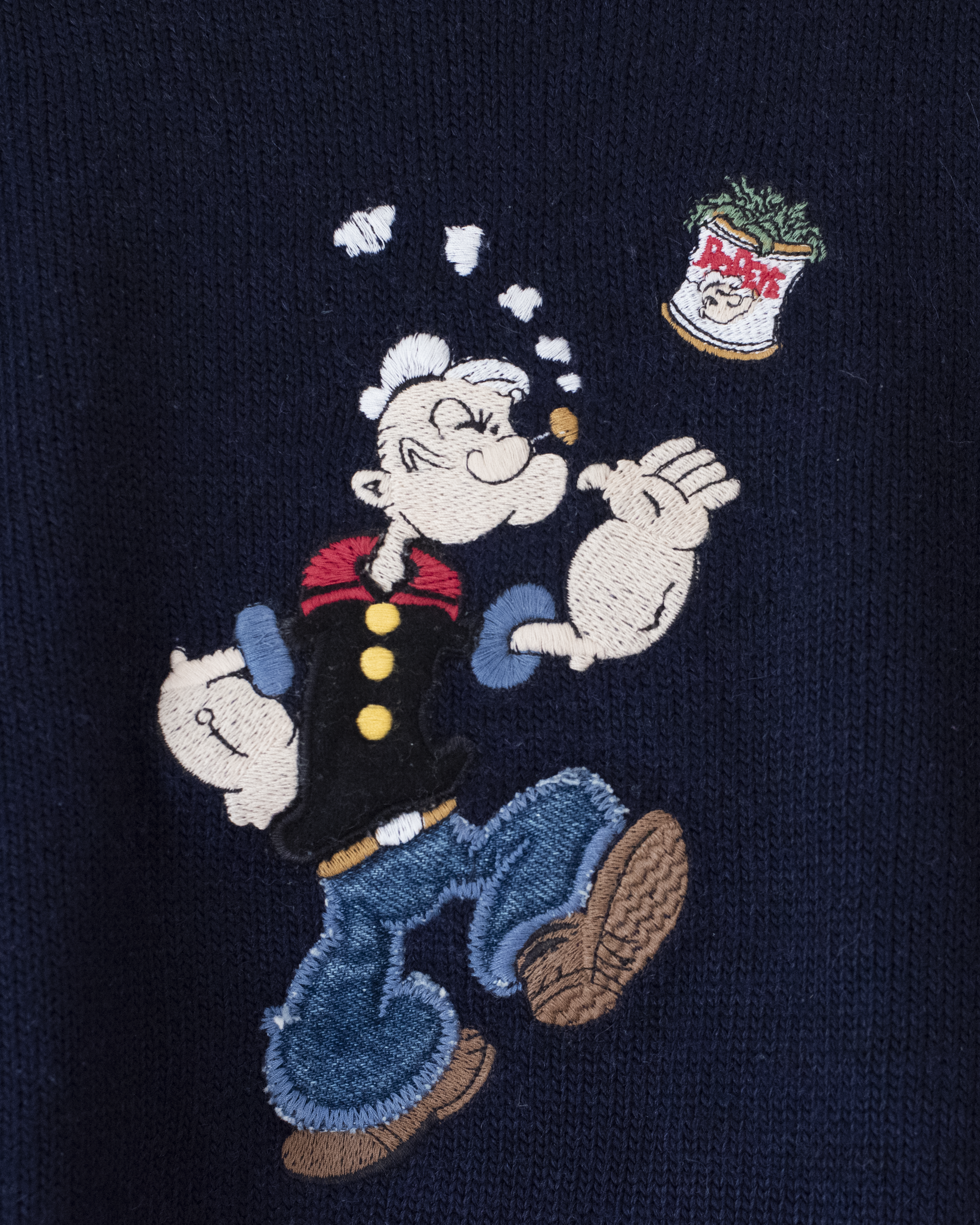 סוודר כחול עם רקמה של פופאי | 5-6 שנים