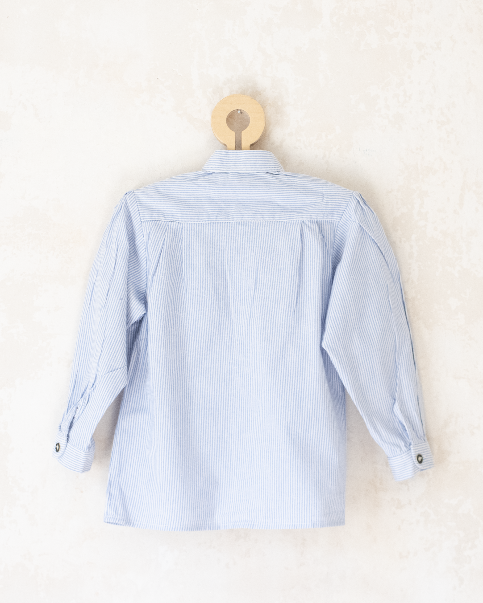 חולצת פסים ארוכה עם רקמת תרנגול | 5-6 שנים