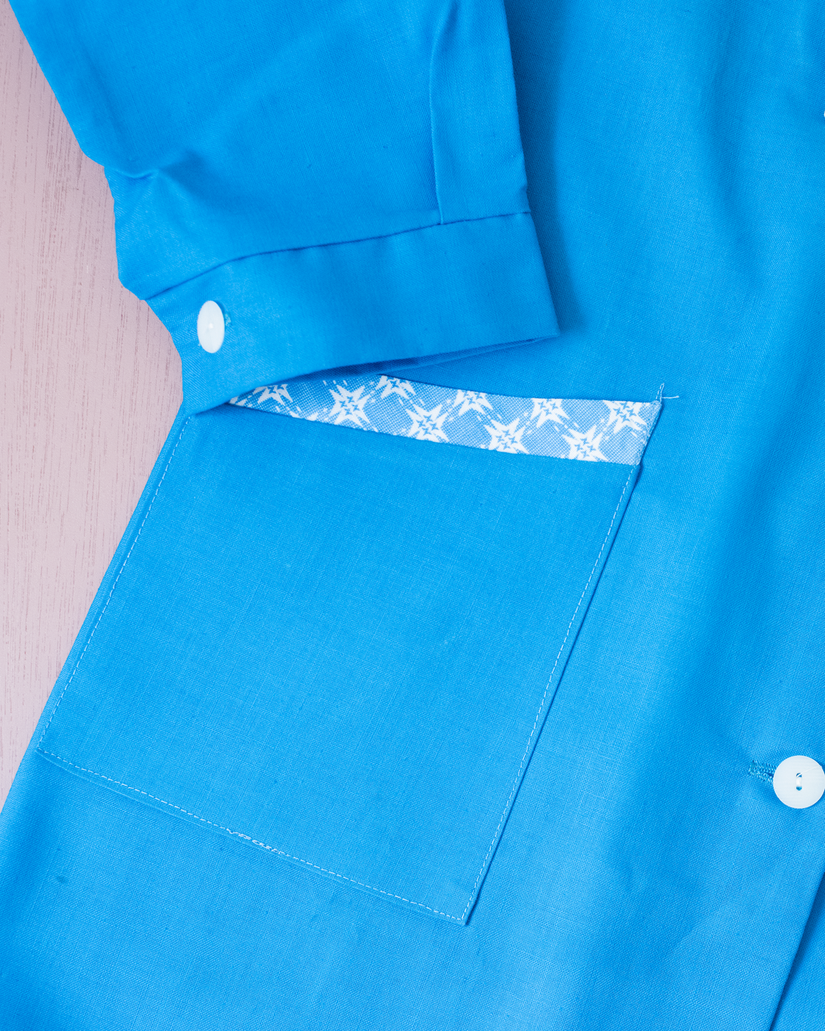 Blue school shirt | Deadstock from the 70s | 10-11 years