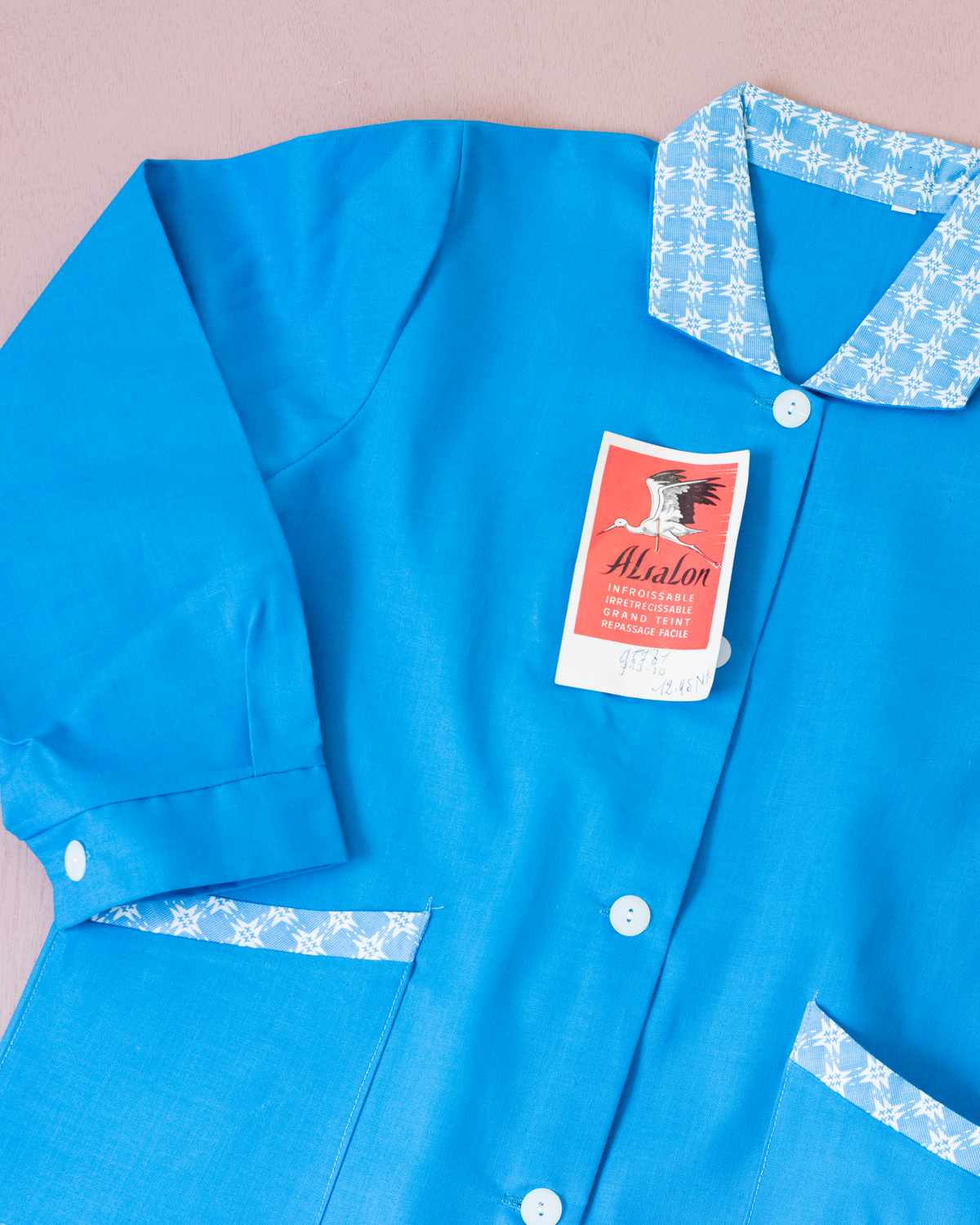 Blue school shirt | Deadstock from the 70s | 10-11 years