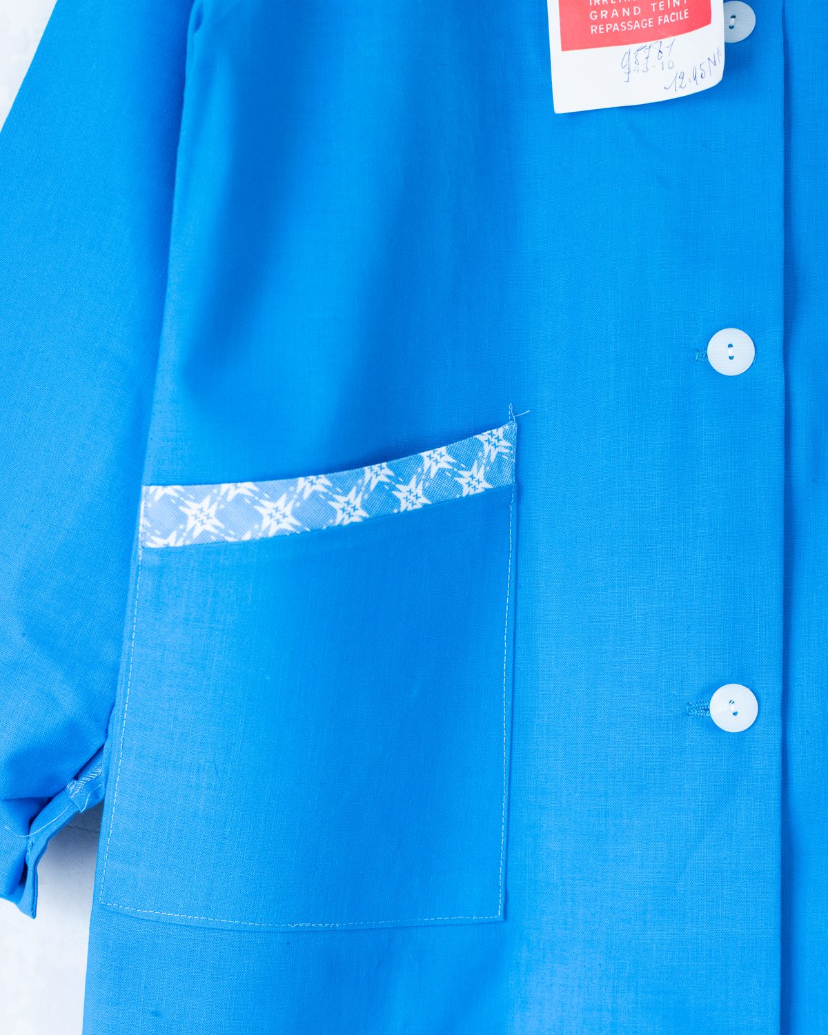 Blue school shirt | Deadstock from the 70s | 10-11 years