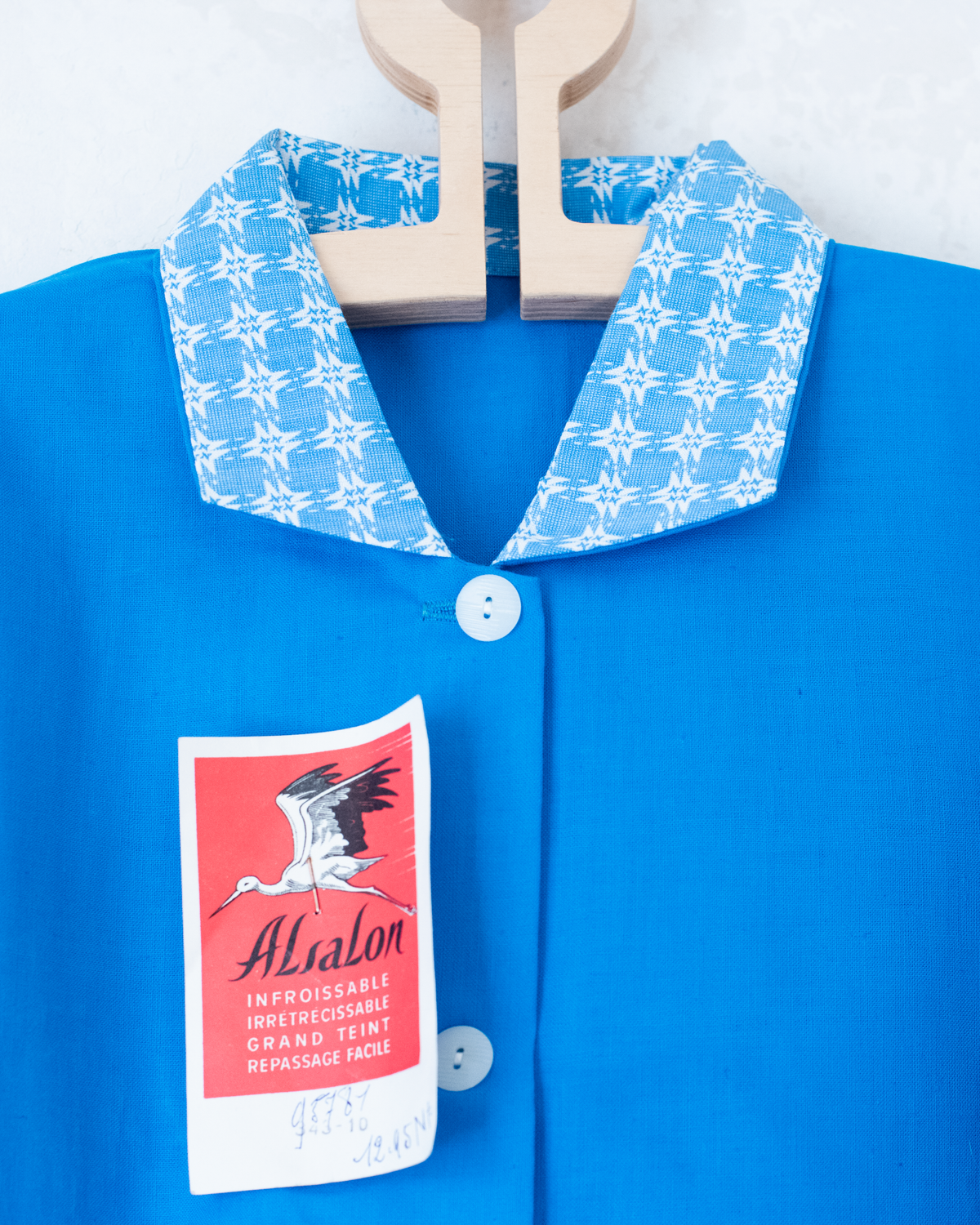 Blue school shirt | Deadstock from the 70s | 10-11 years