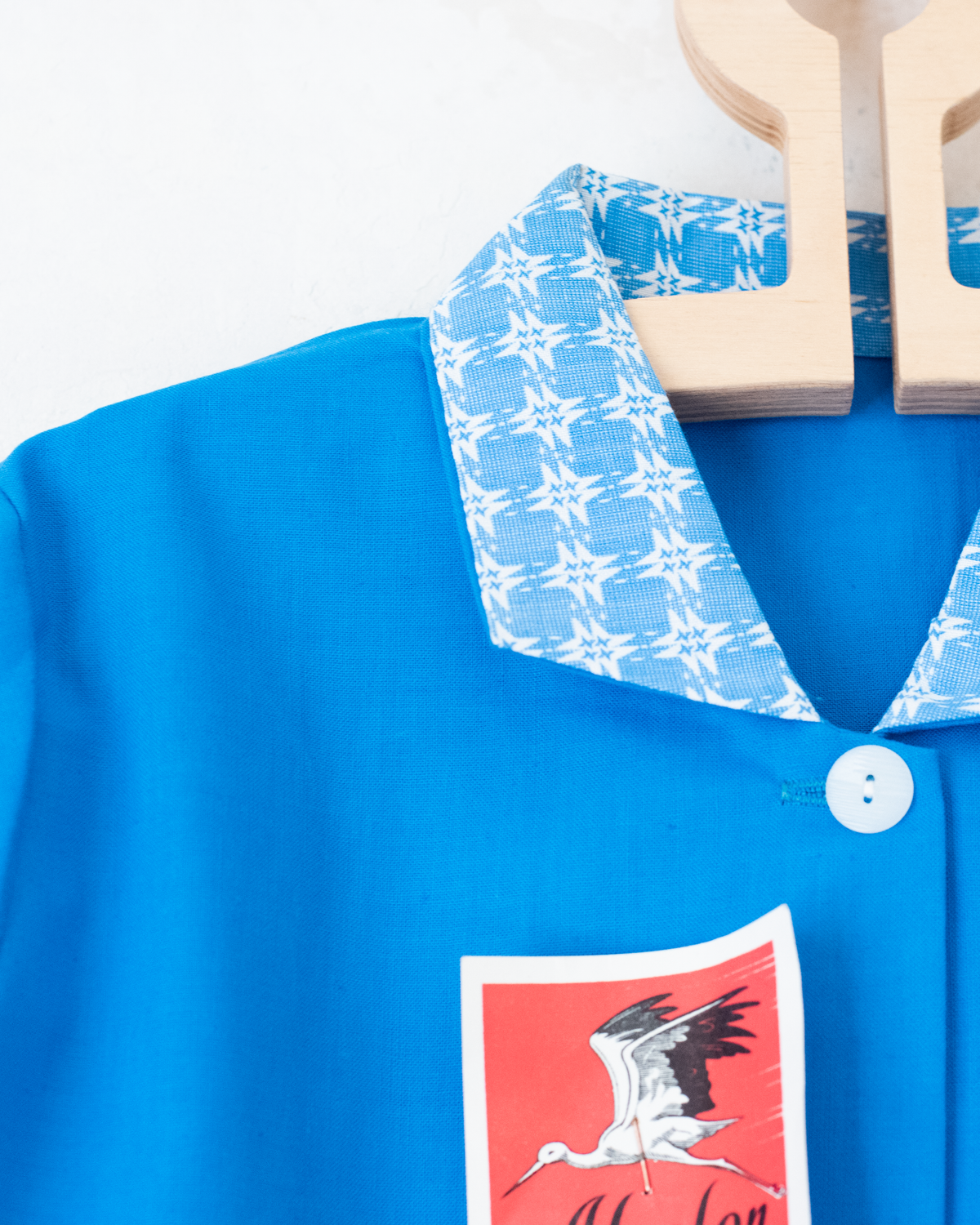 Blue school shirt | Deadstock from the 70s | 10-11 years