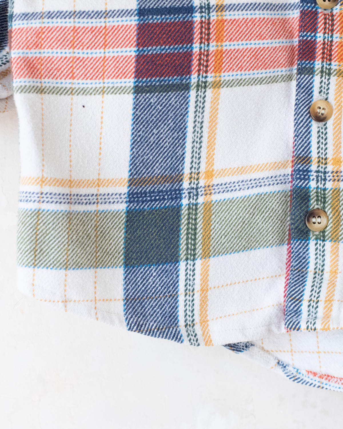 Checked button-up shirt with Tintin | 3-4 years