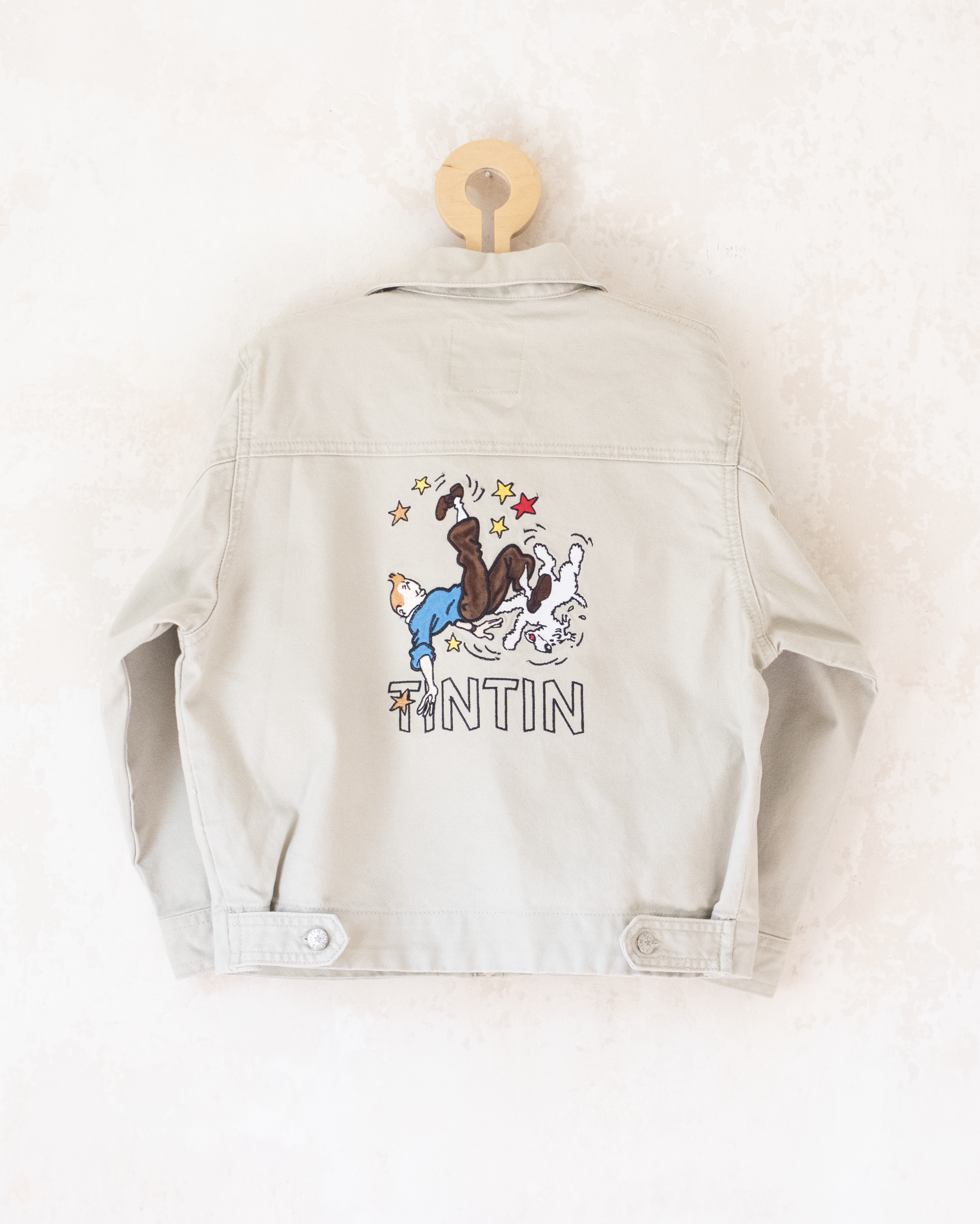 ז׳קט חאקי עם רקמות של טינטין | 5-6 שנים