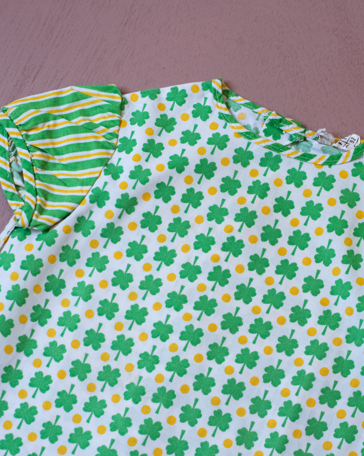 Sixties Tunic and Hat Set with Shamrocks | 6-9 Months