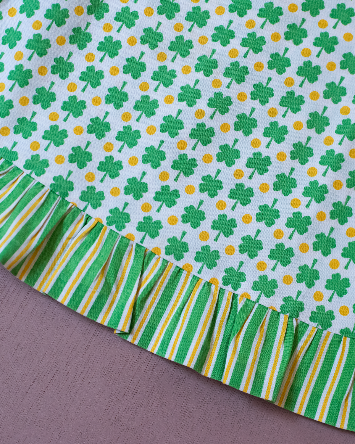 Sixties Tunic and Hat Set with Shamrocks | 6-9 Months