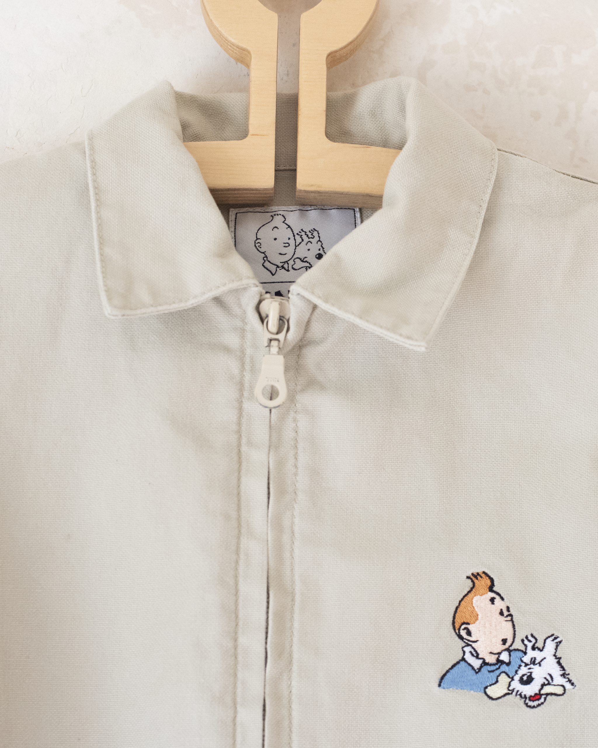 ז׳קט חאקי עם רקמות של טינטין | 5-6 שנים