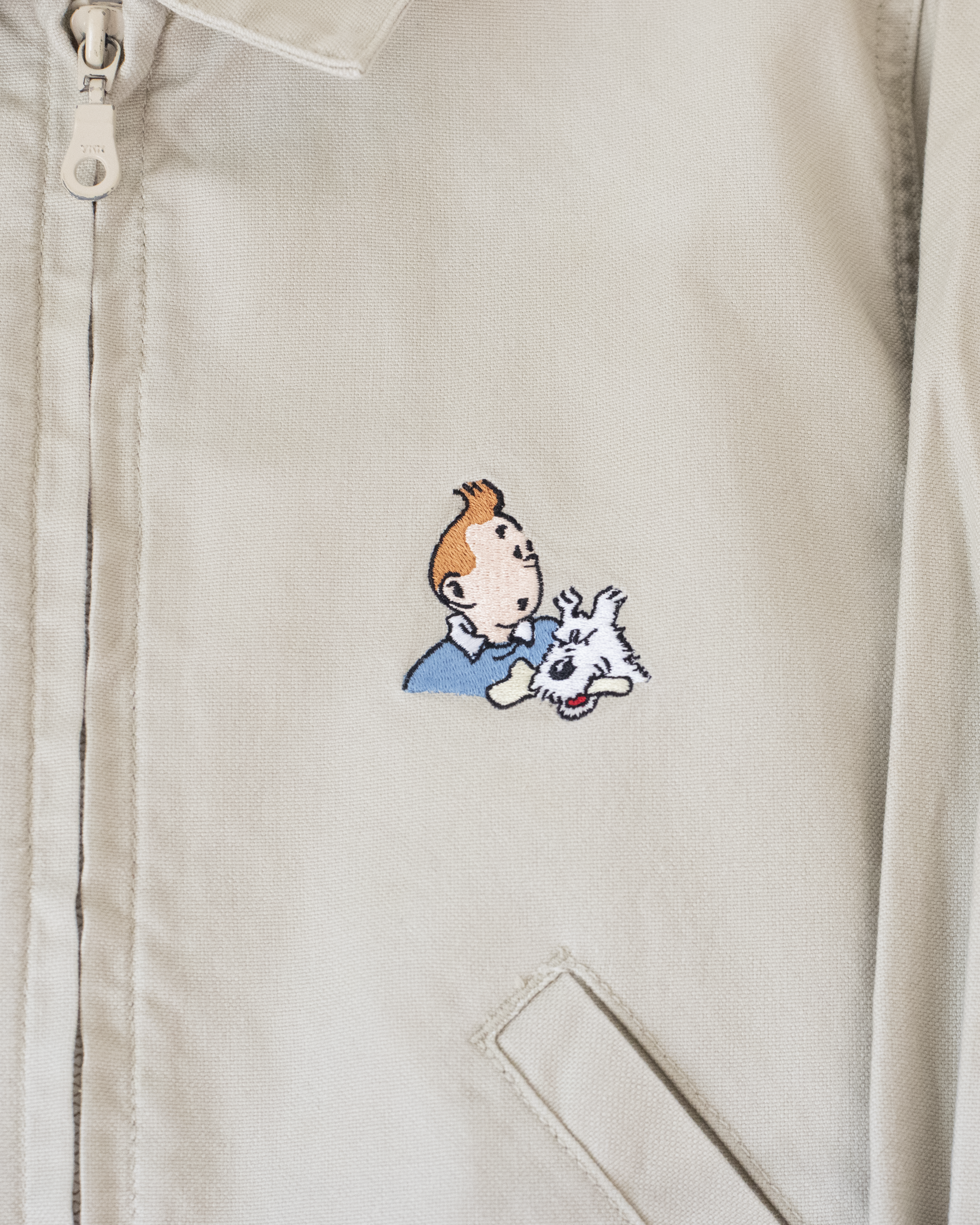 ז׳קט חאקי עם רקמות של טינטין | 5-6 שנים