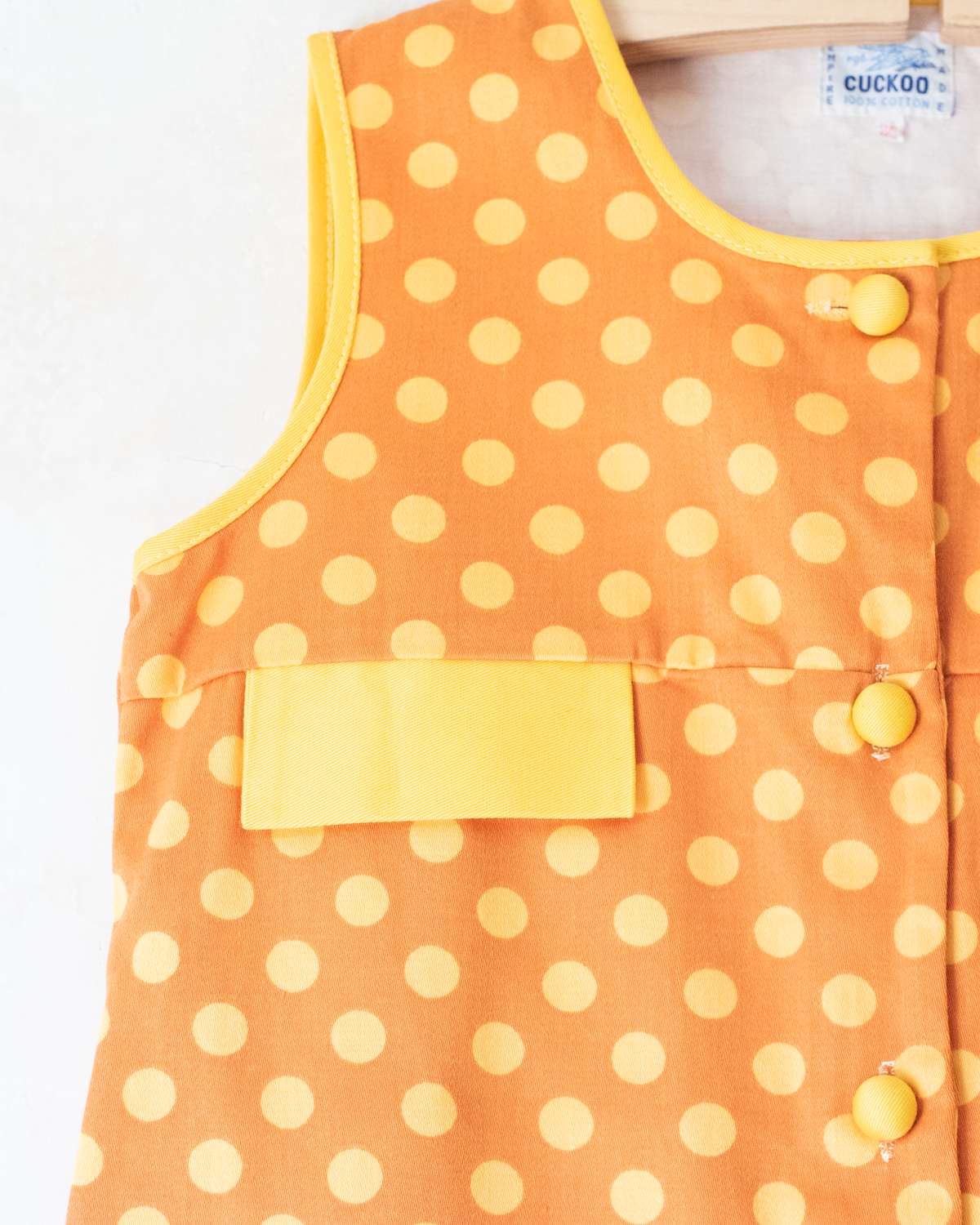 Polka Dot Orange Suit | Deadstock from the Seventies | 7-8 Years
