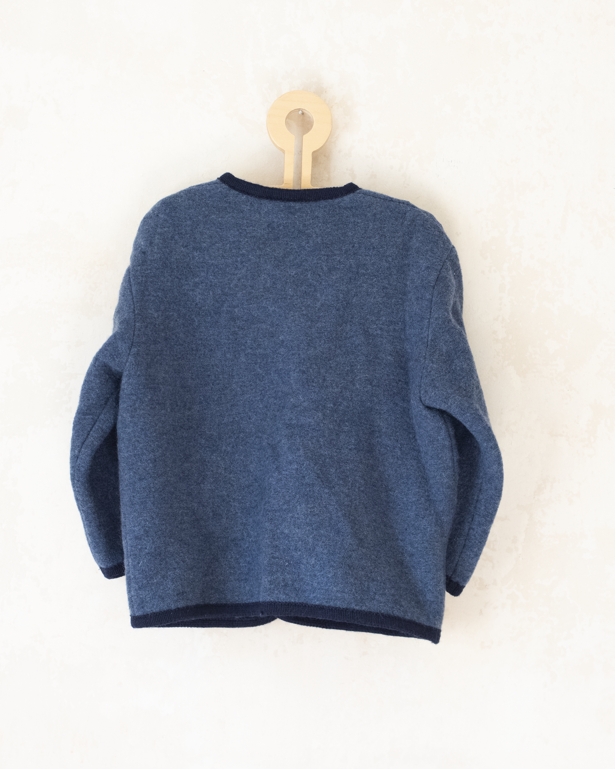 קרדיגן צמר אוסטרי עם משולשים | 5-6 שנים