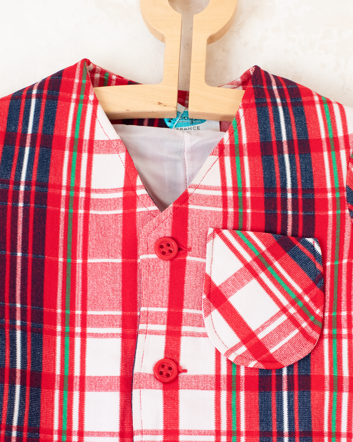 Colorful plaid jacket from the sixties | 5-6 years