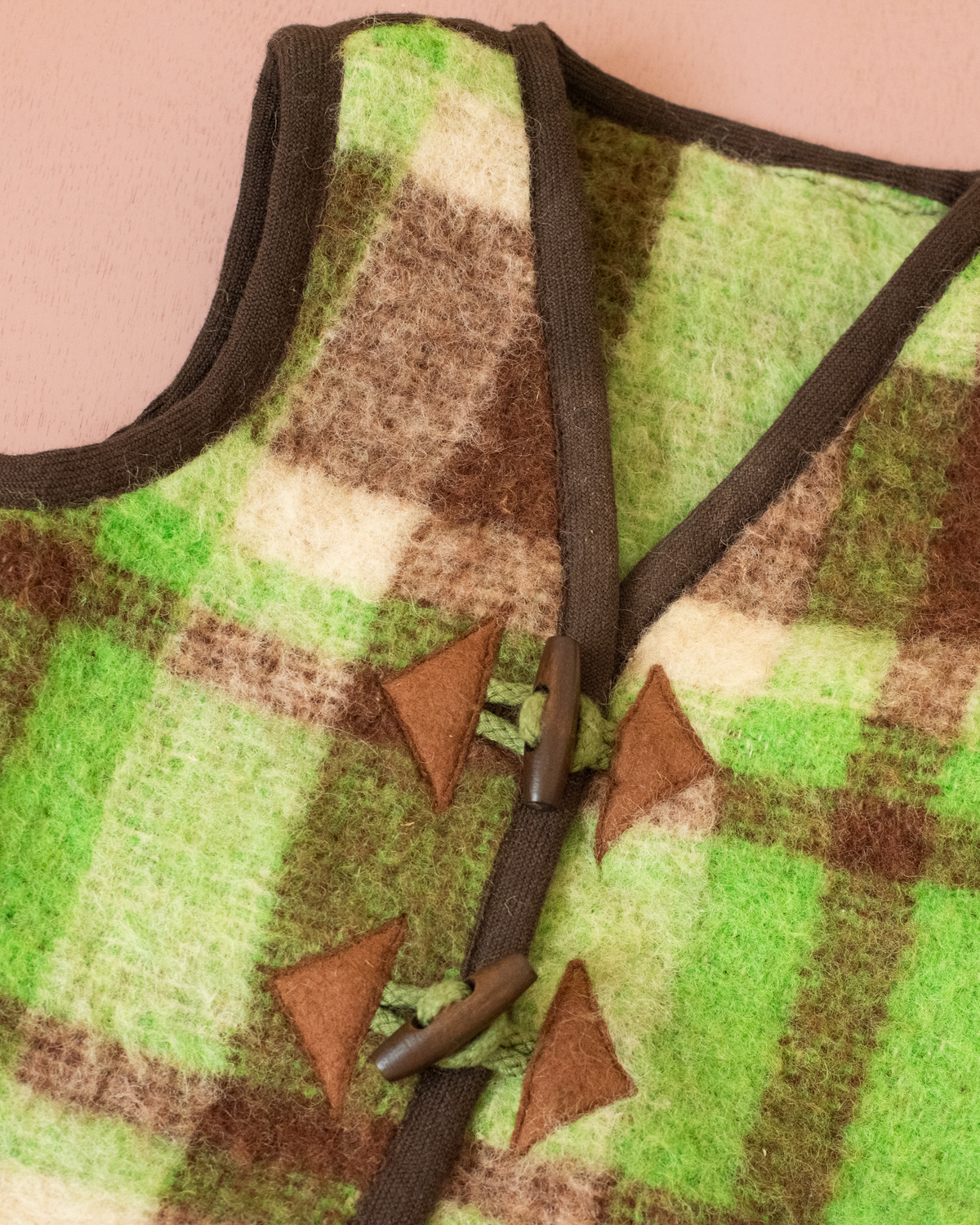 Checked wool vest | 18-24 months