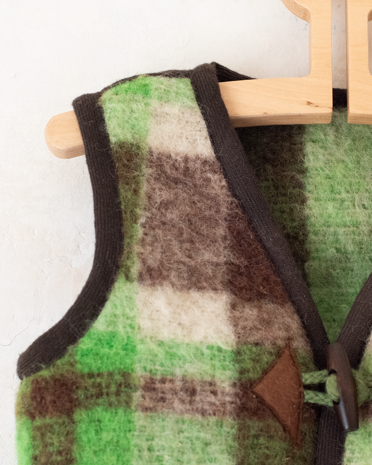 Checked wool vest | 18-24 months