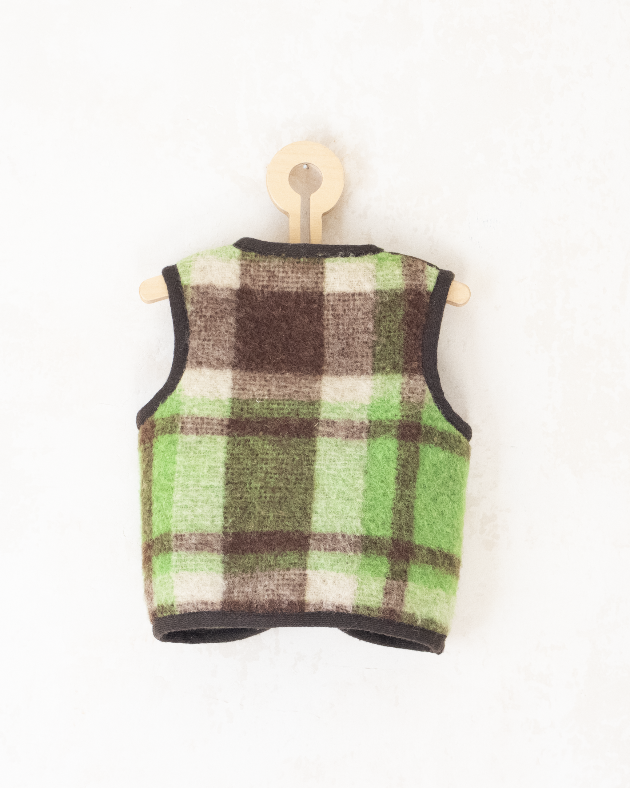 אפודת צמר משובצת | 18-24 חודשים