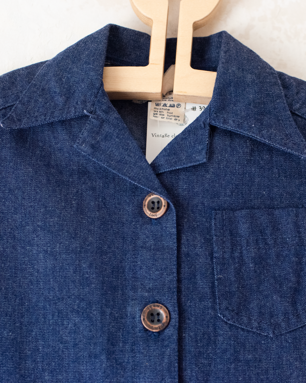 Buttoned denim dress | 4-5 years