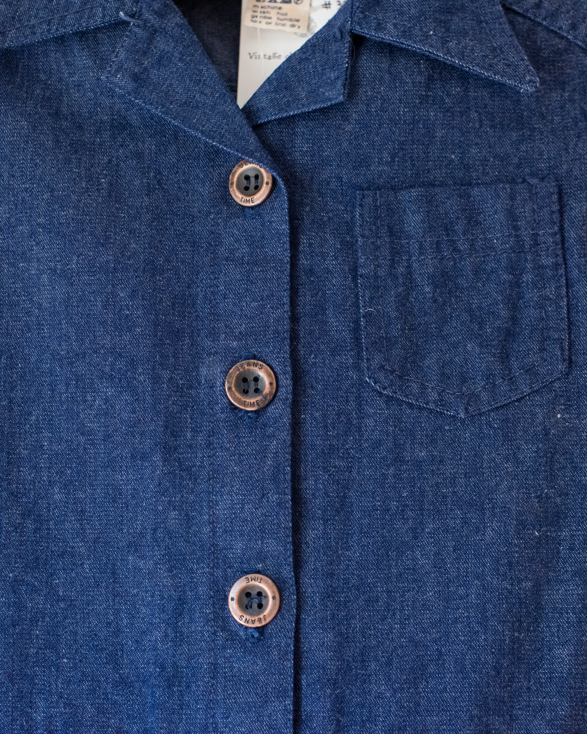 Buttoned denim dress | 4-5 years
