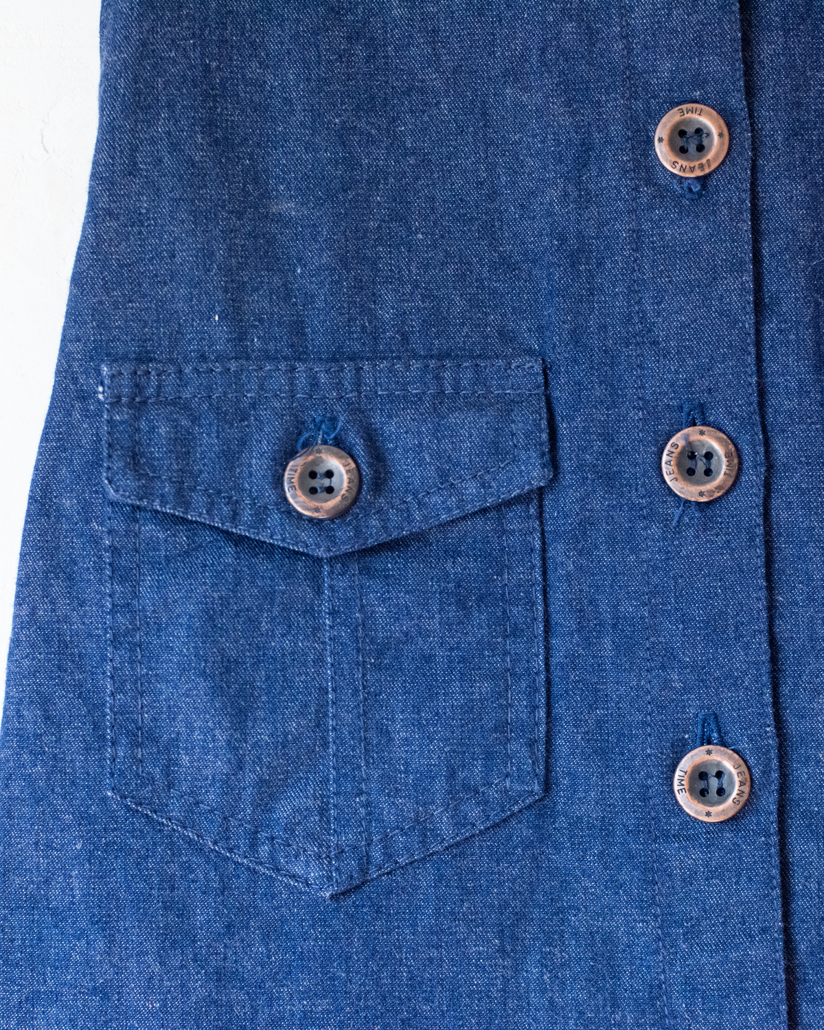 Buttoned denim dress | 4-5 years