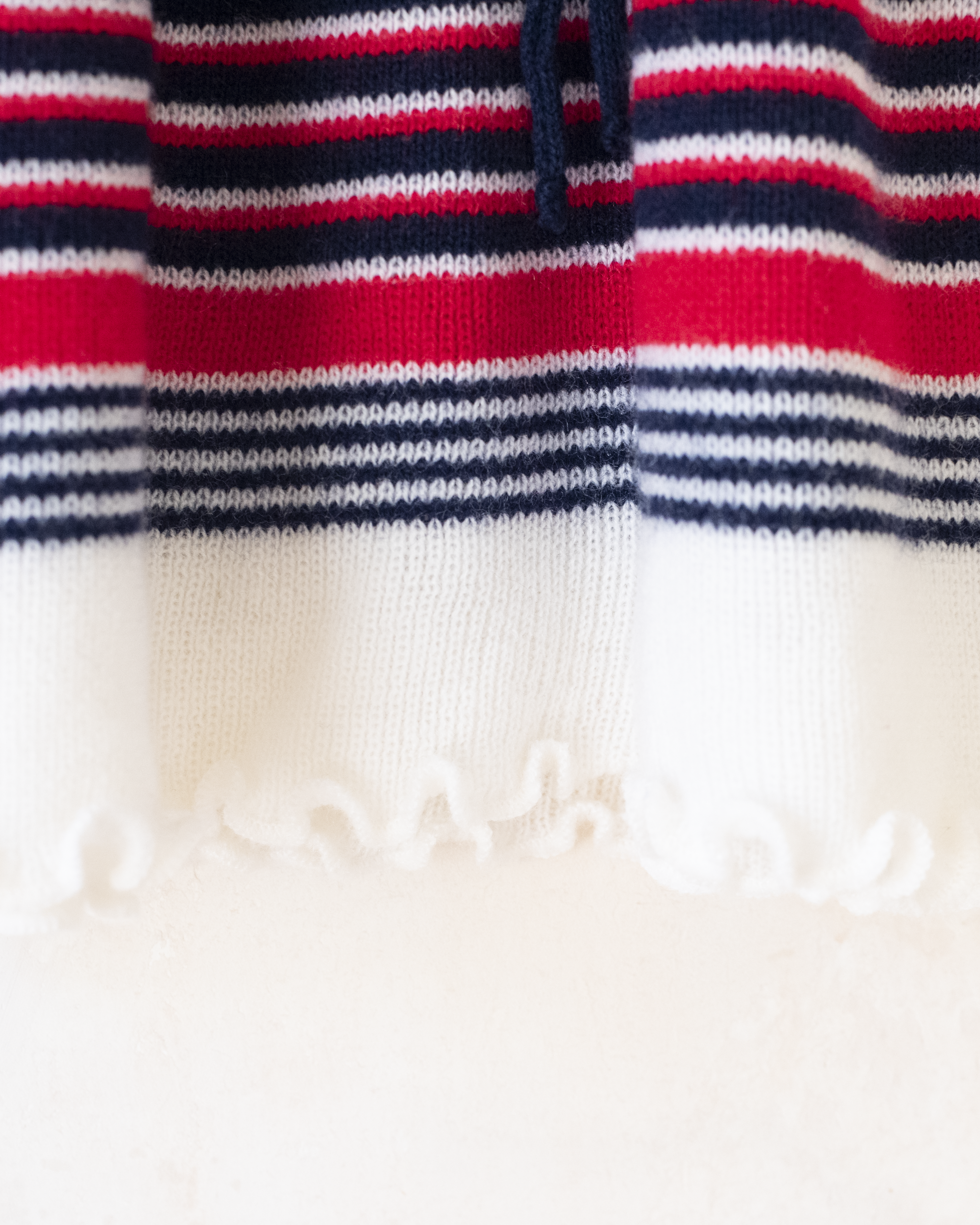 שמלת צמר כחולה עם פרחים | דד סטוק ספרדי | 12-18 חודשים