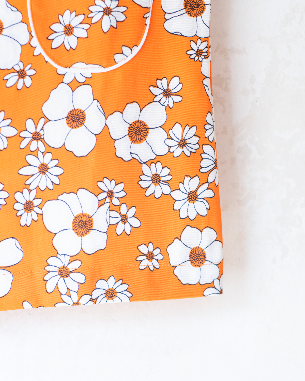 Orange floral set from the seventies | 8-9 years