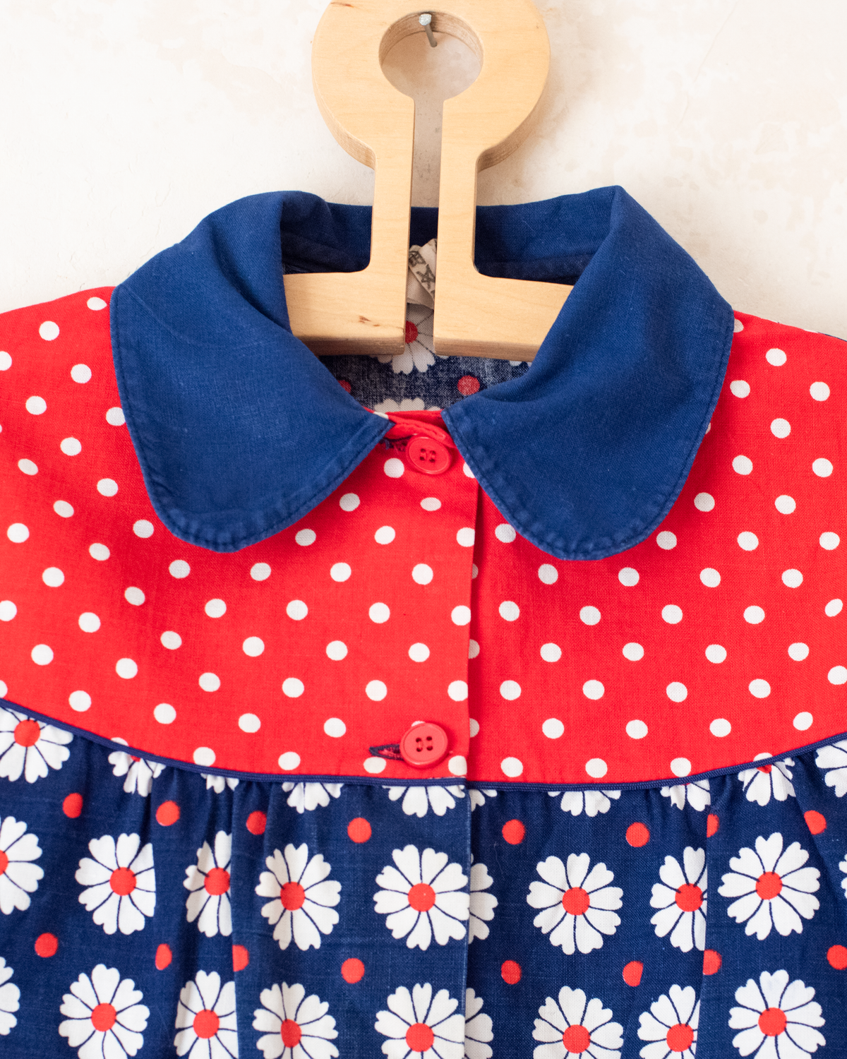 French floral tunic from the sixties | 5-6 years