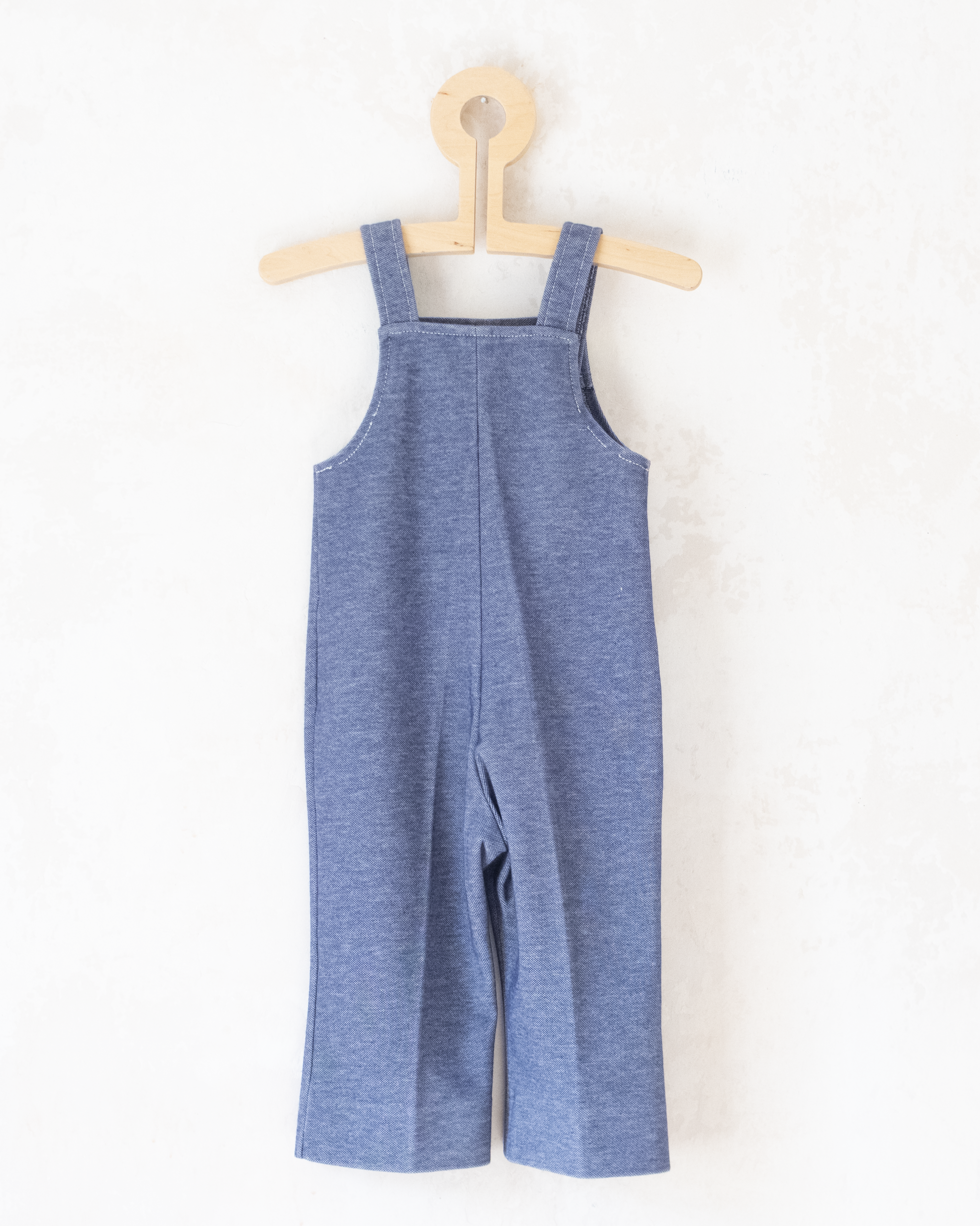 אוברול כחול מהסבנטיז עם פיל | 12-18 חודשים