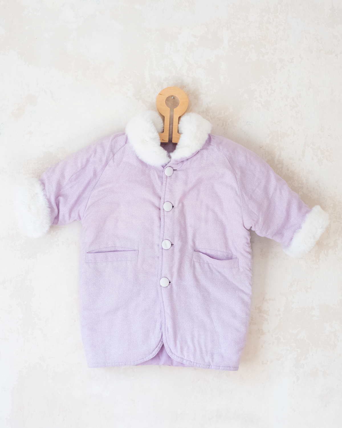 Purple fur coat by Yves Saint Laurent | 12-18 months