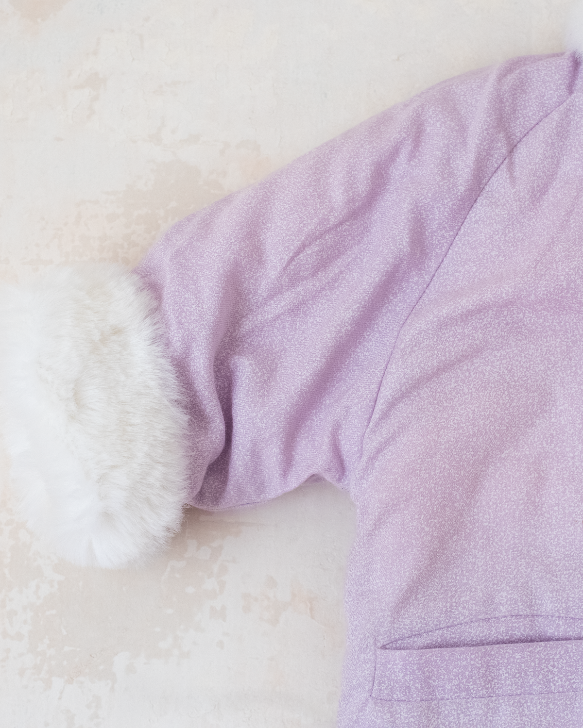 Purple fur coat by Yves Saint Laurent | 12-18 months