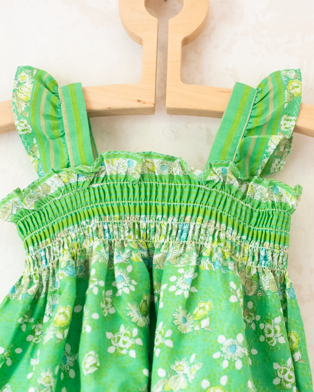 Green floral tunic | 6-9 months