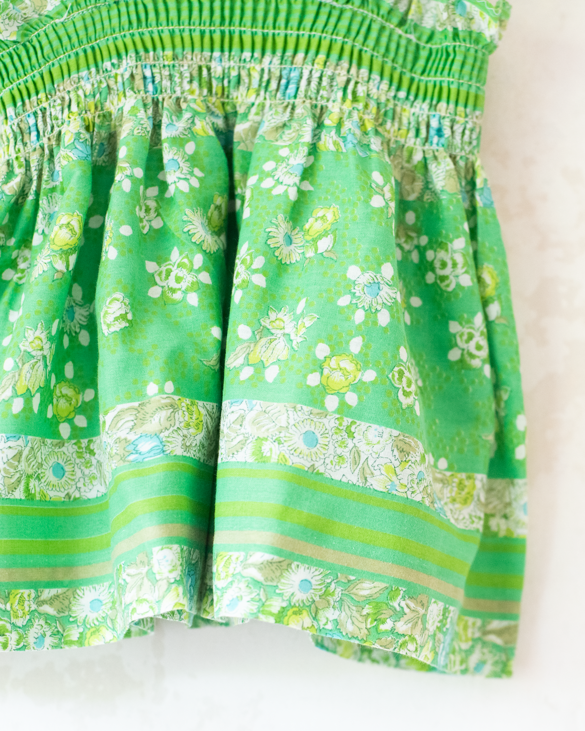 Green floral tunic | 6-9 months