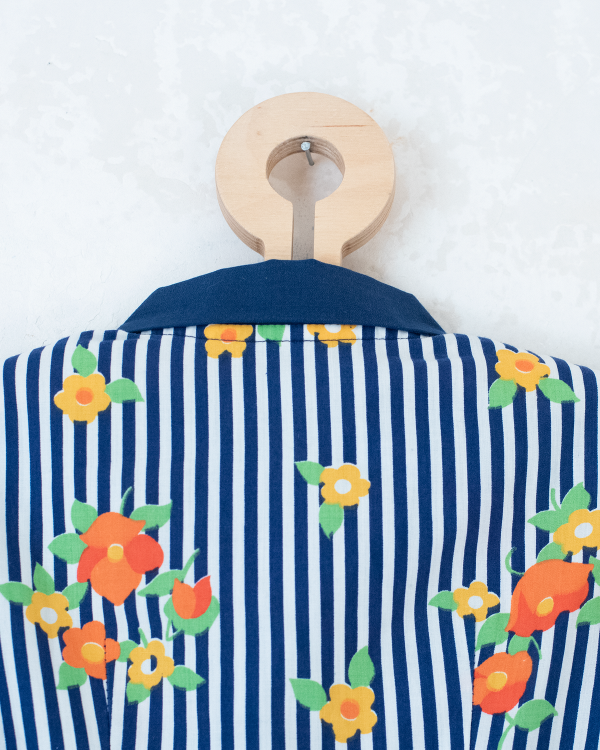 French dress with stripes and flowers from the Sixties | 5-6 years