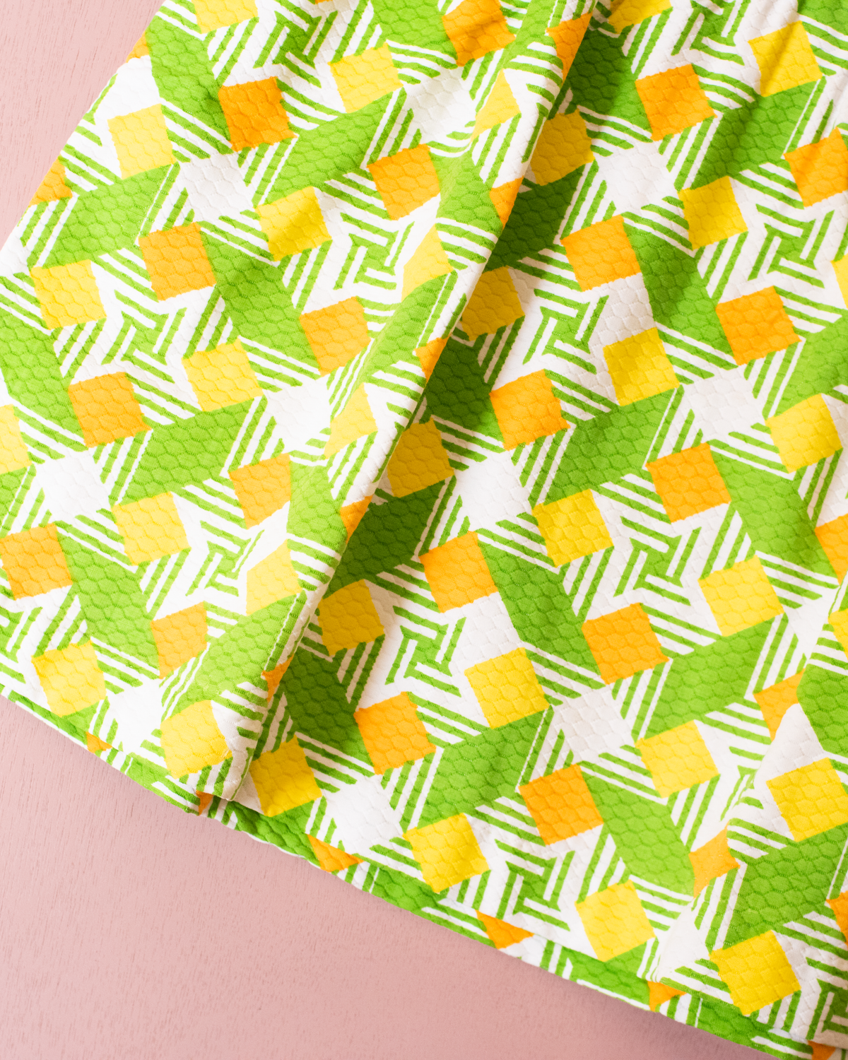 Sixties colorful square dress | French dead stock | 6-7 years