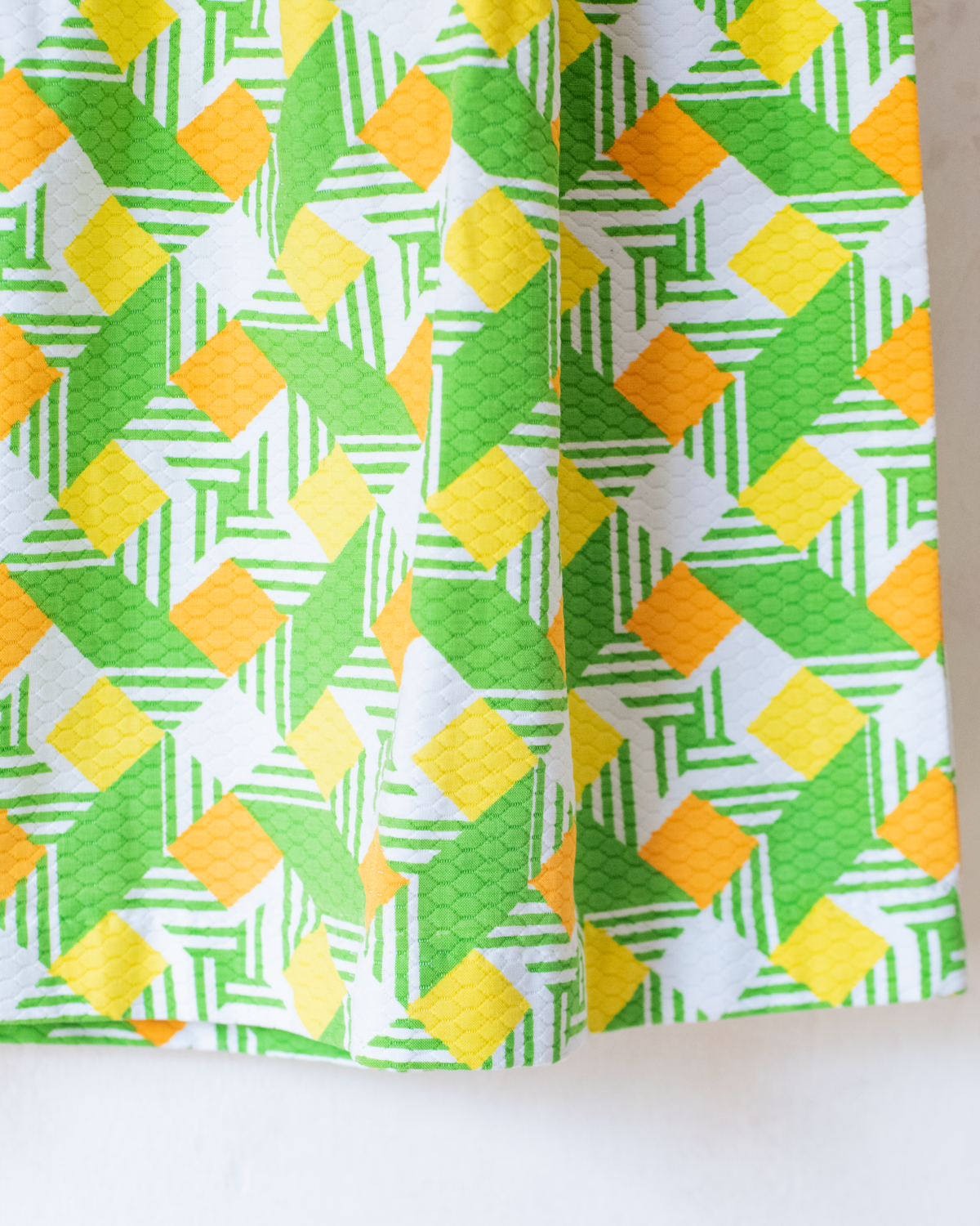 Sixties colorful square dress | French dead stock | 6-7 years