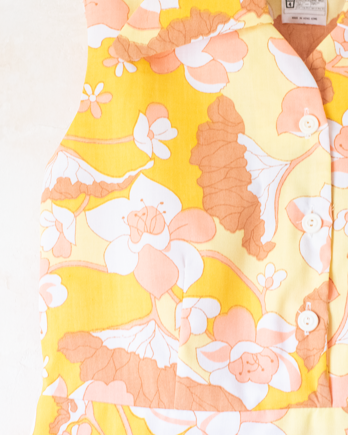Bright floral dress | Deadstock from the 70s | 6-7 years