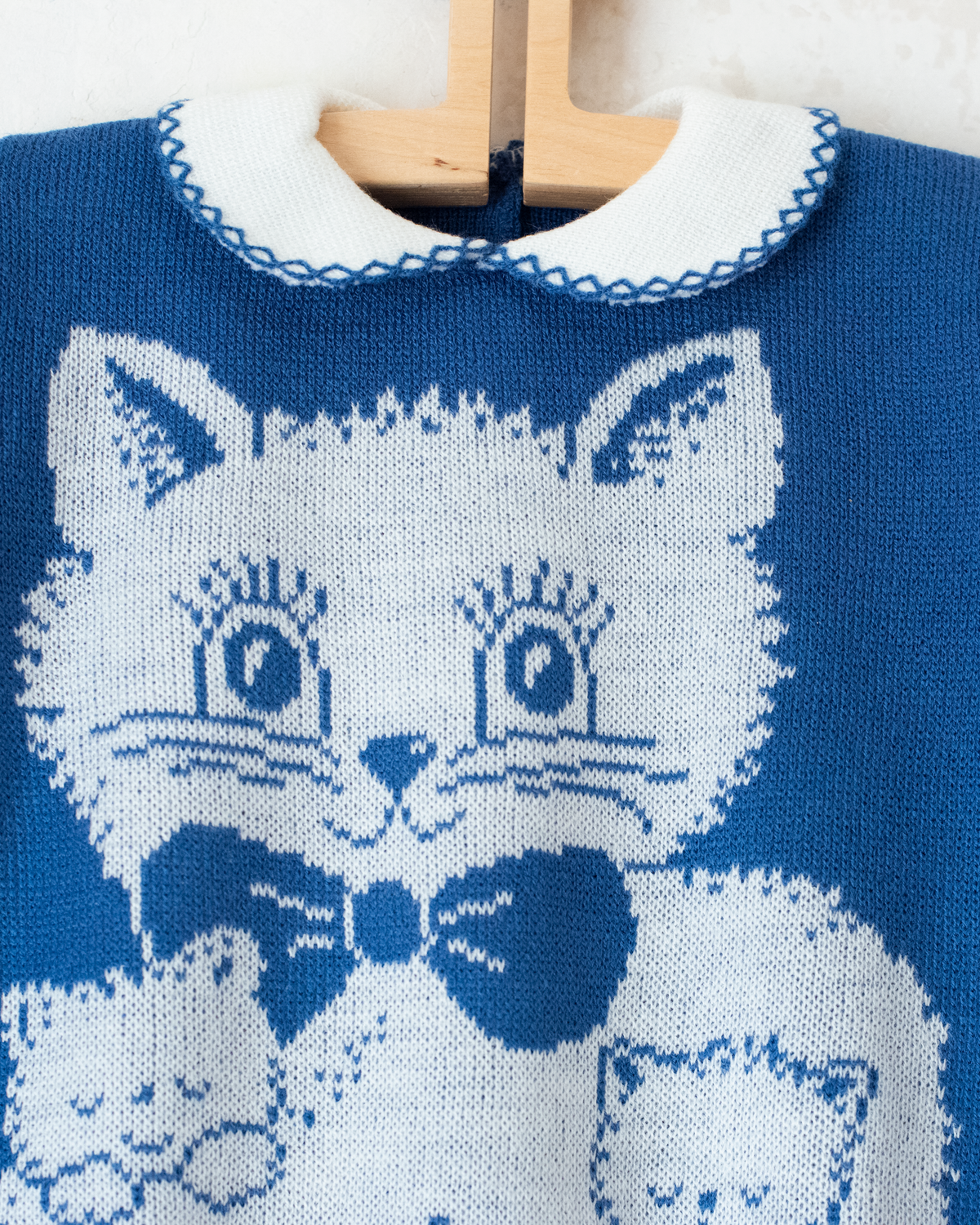 Knitted blue catsuit | Spanish dead stock | 3-6 months