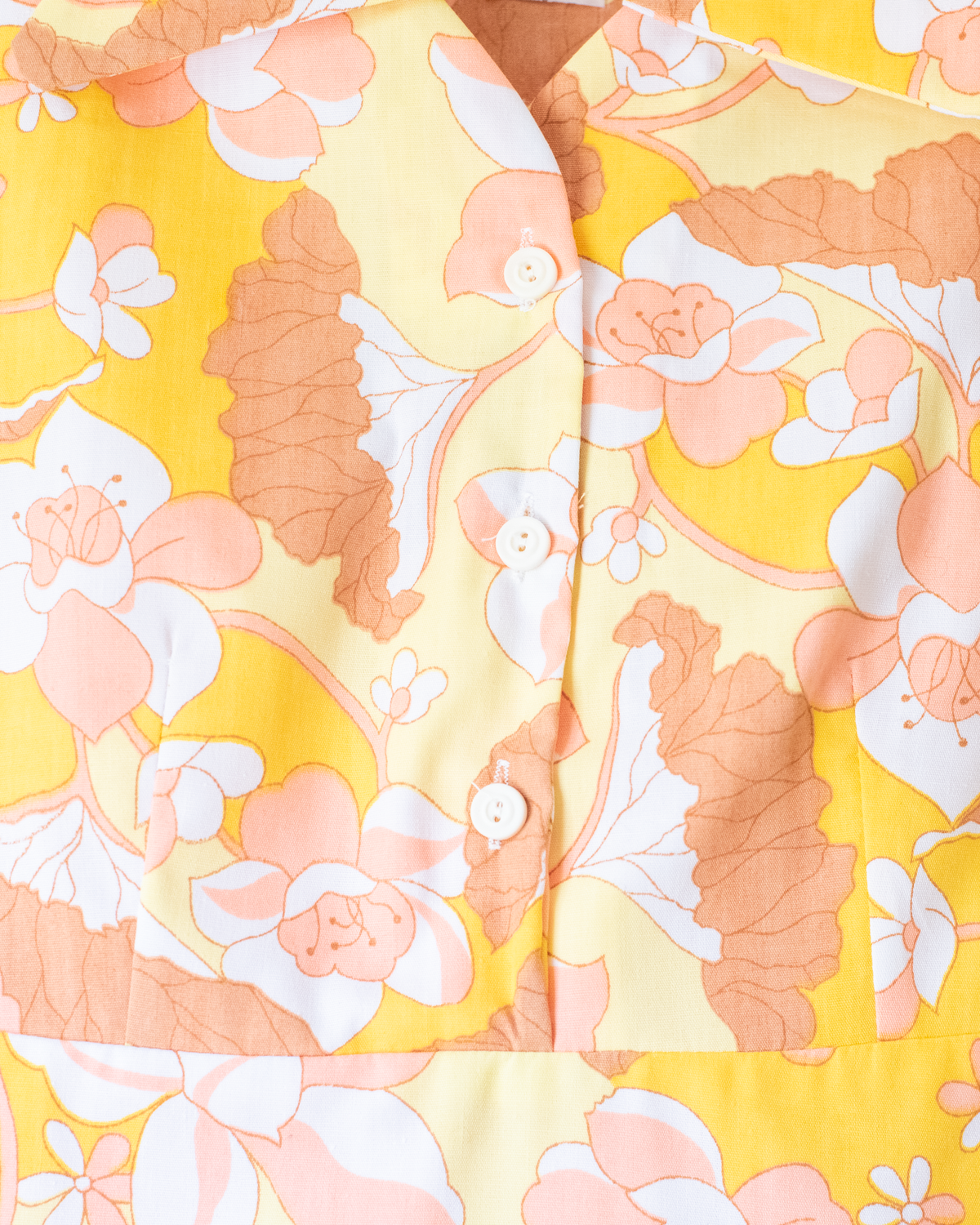 Bright floral dress | Deadstock from the 70s | 6-7 years
