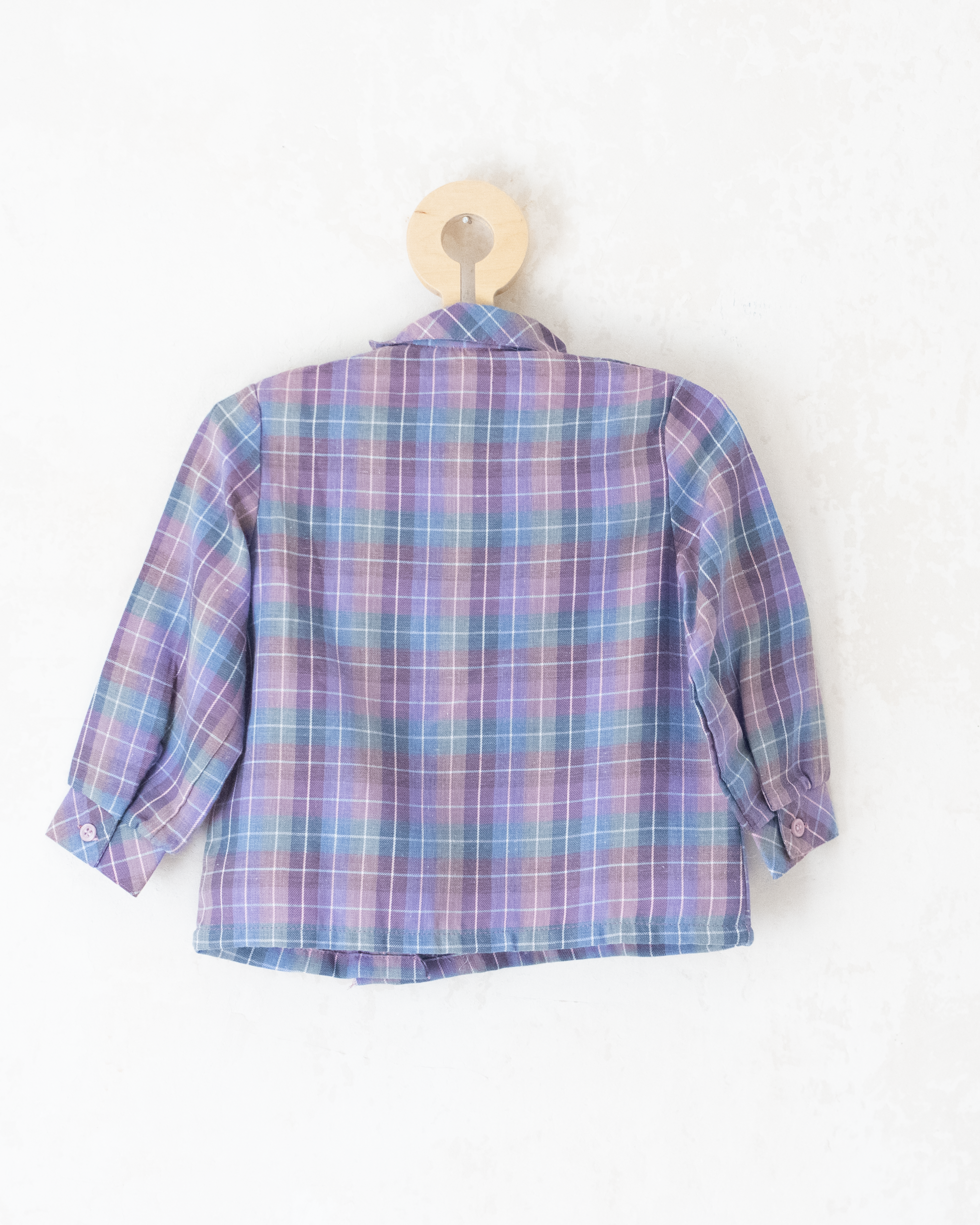 חולצה משובצת עם צווארון מקופל | דד סטוק צרפתי | 18-24 חודשים