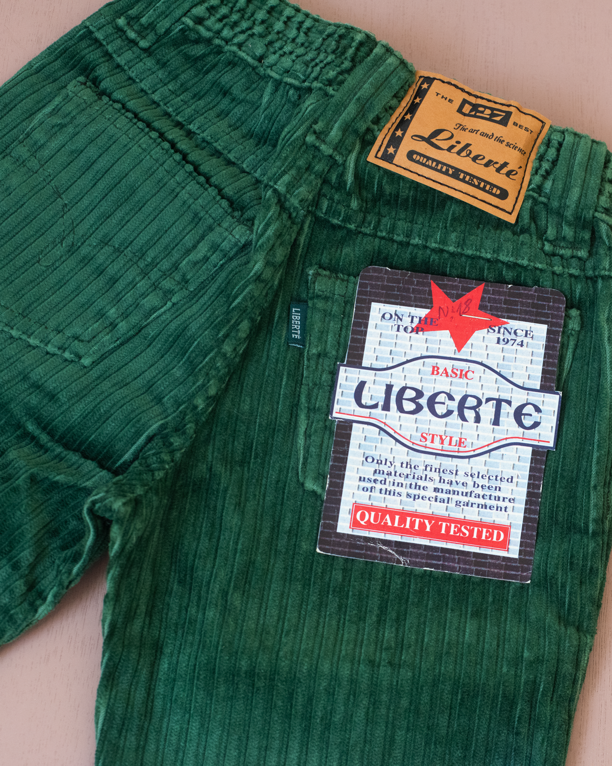 Green corduroy long pants | 2-3 years