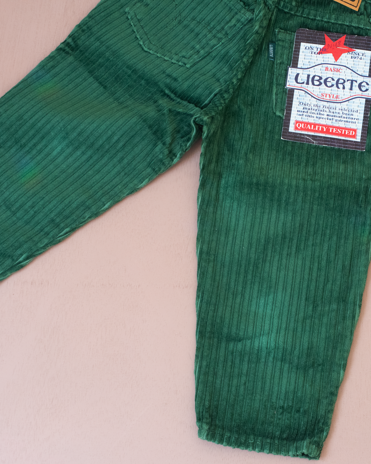 Green corduroy long pants | 2-3 years