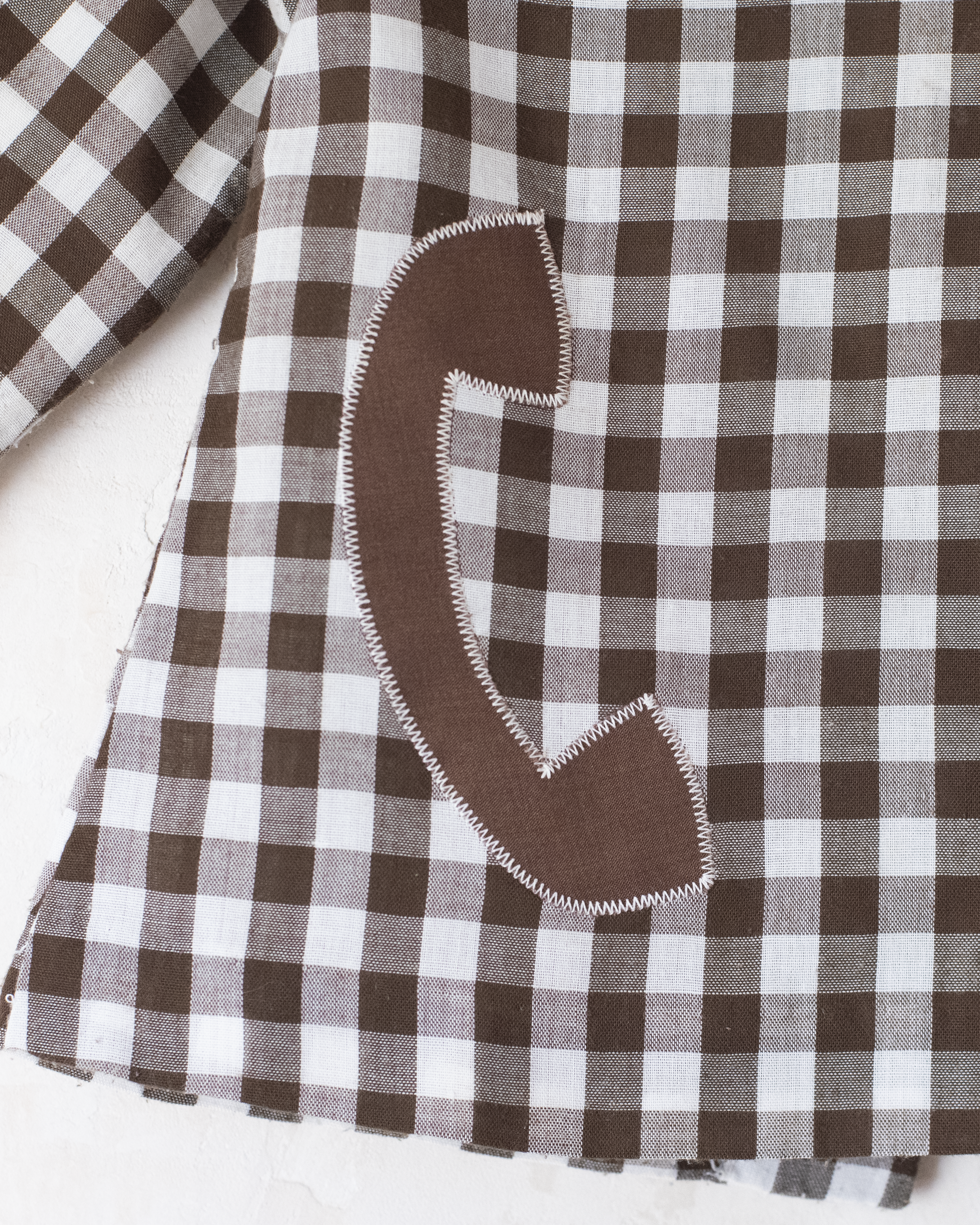 חולצה משובצת עם טלפון | דד סטוק צרפתי | 3-4 שנים