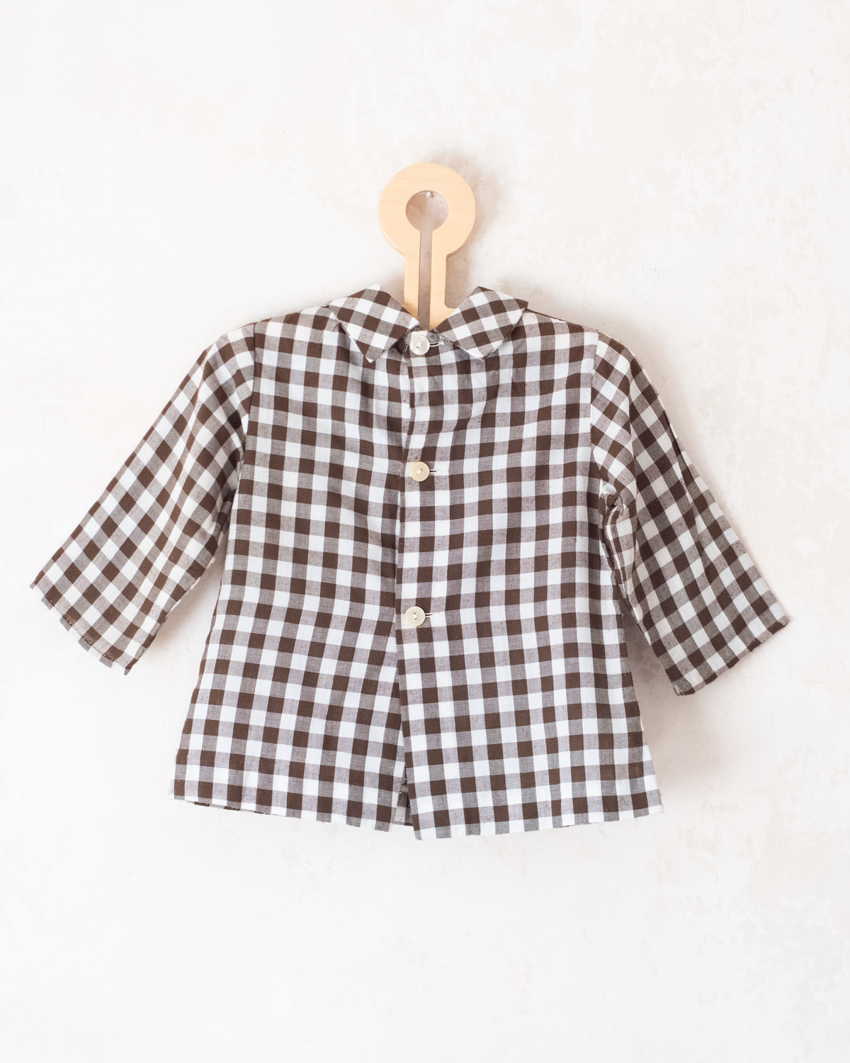 Plaid shirt with a phone | French deadstock | 3-4 years
