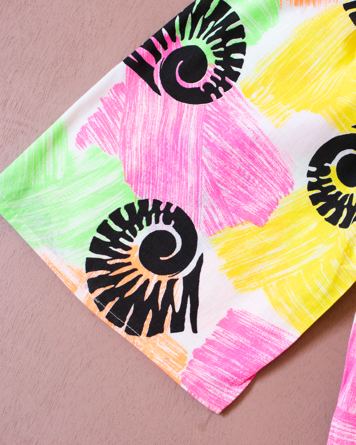 Neon colored pants with shells | French dead stock from the 80s | 18-24 months